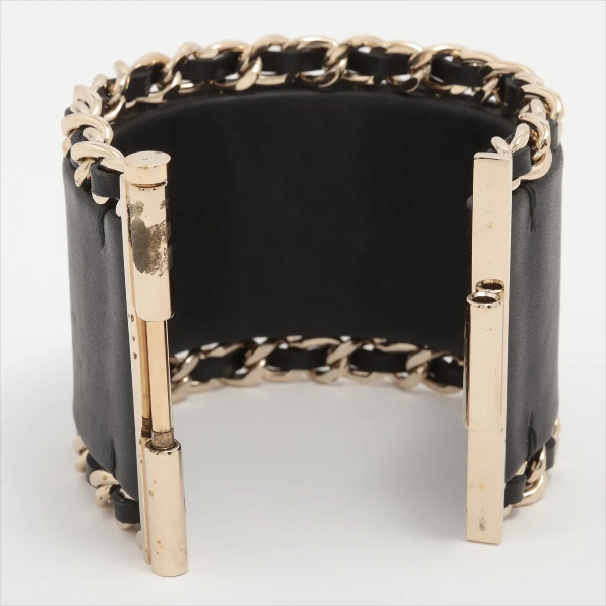 Cocomark B18B Bangle GP x Leather Black x Gold — view 5