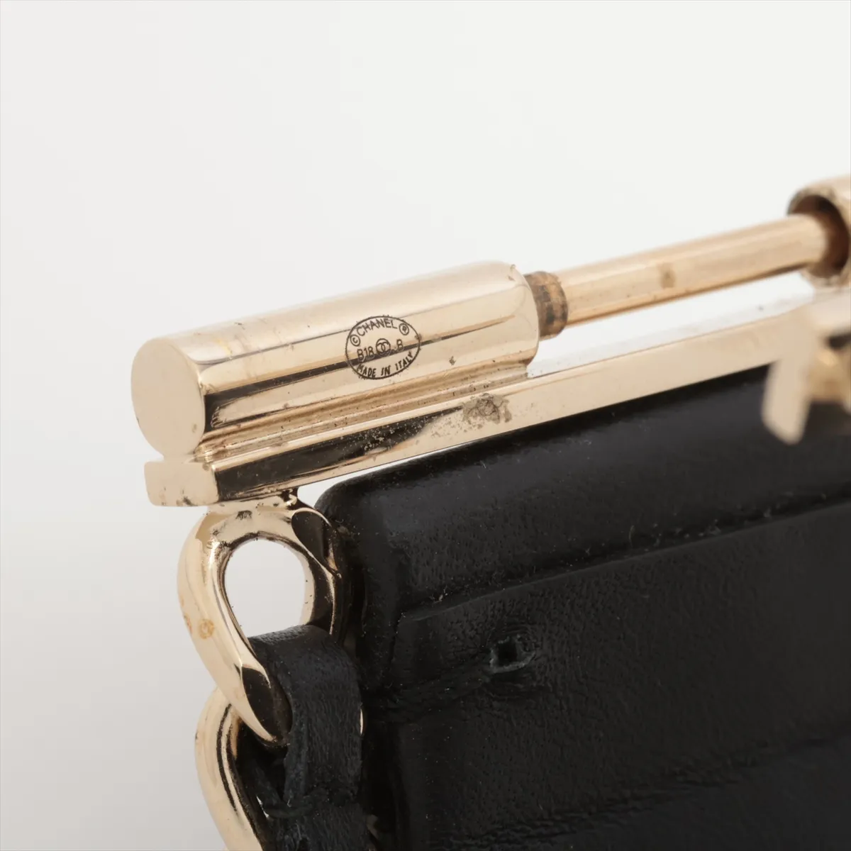 Cocomark B18B Bangle GP x Leather Black x Gold — view 6