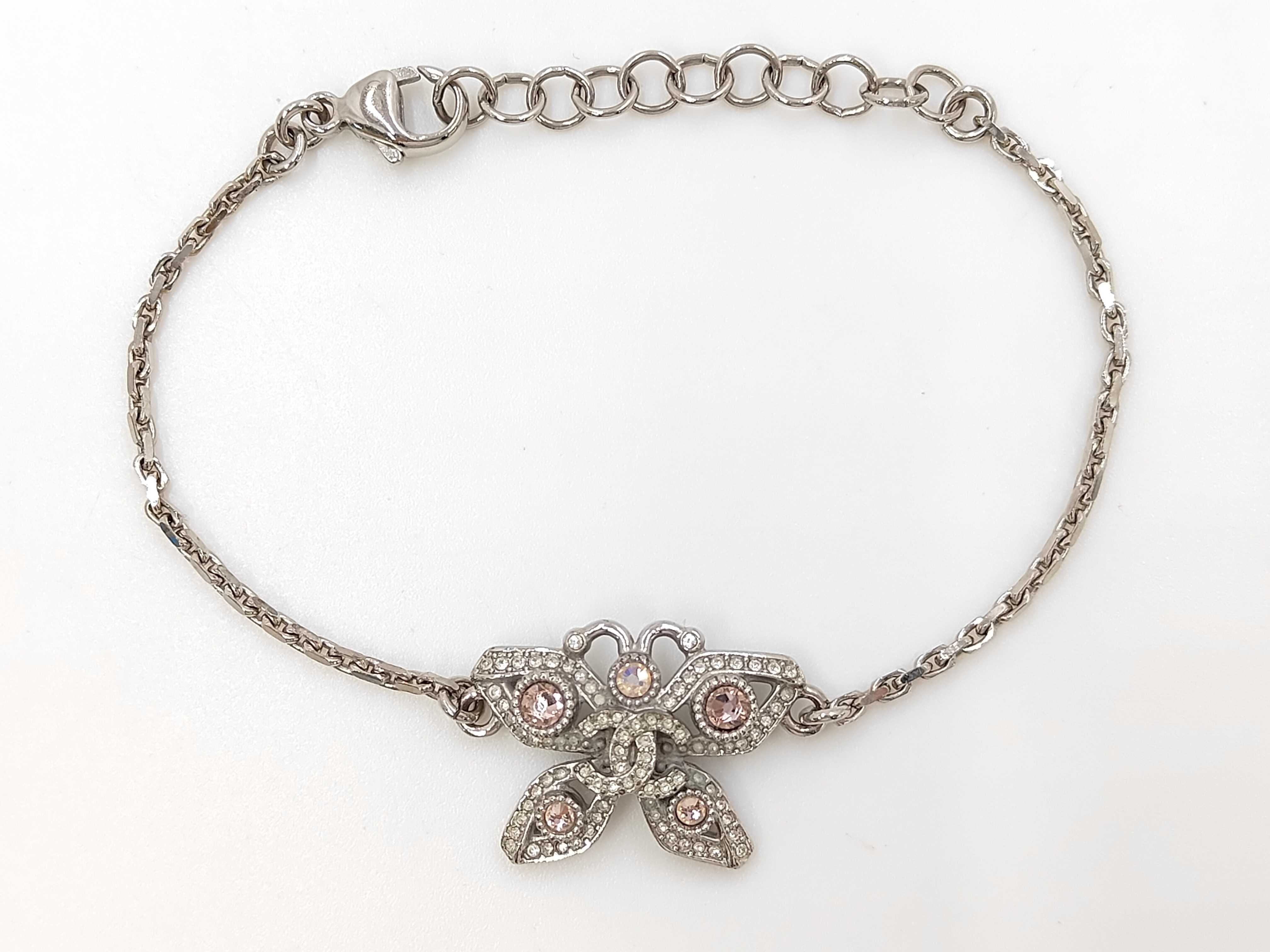 Butterfly Coco Mark Rhinestone Bracelet/Bangle B25A — view 2