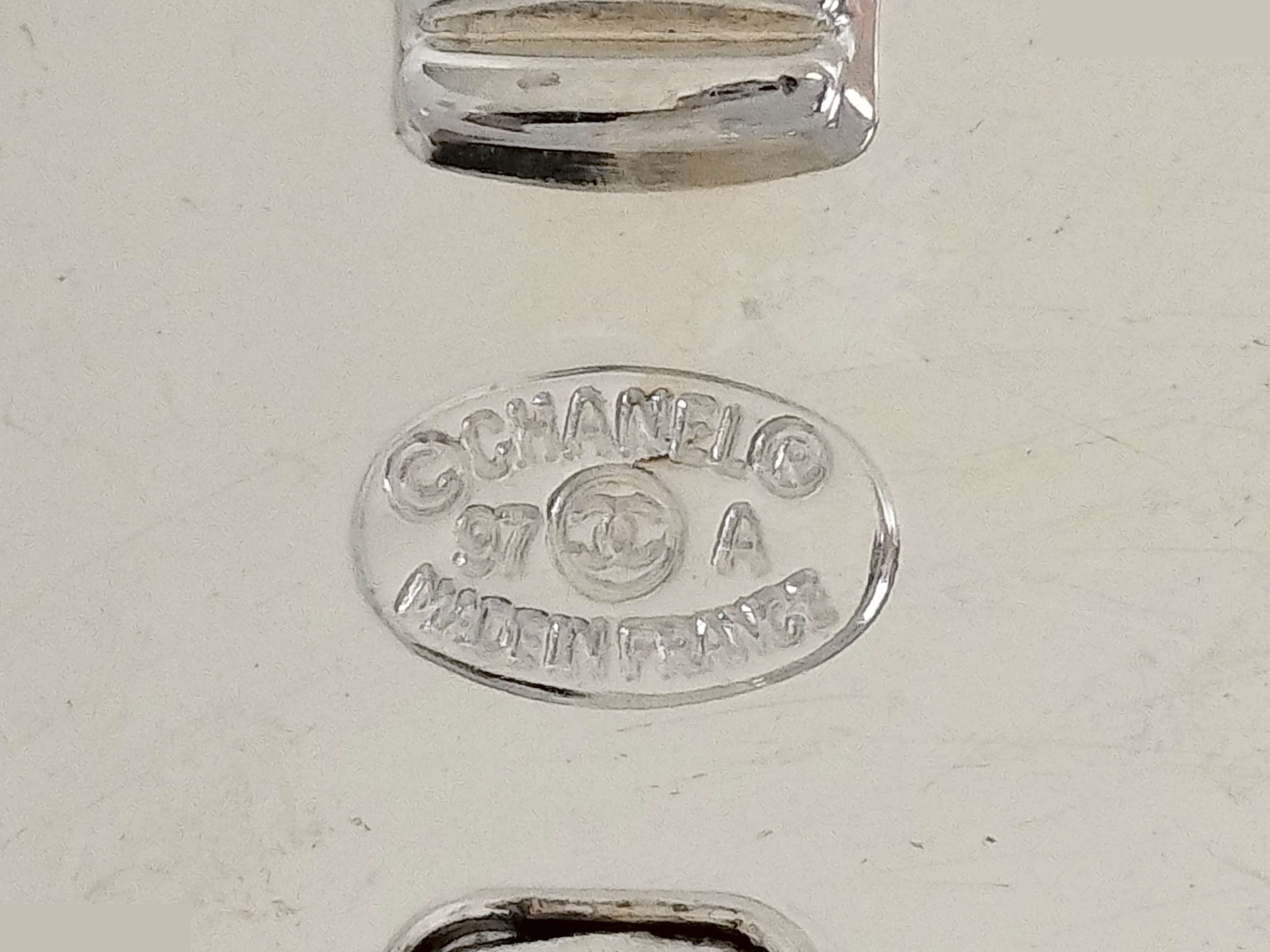 Coco Turnlock Silver Earrings — view 3