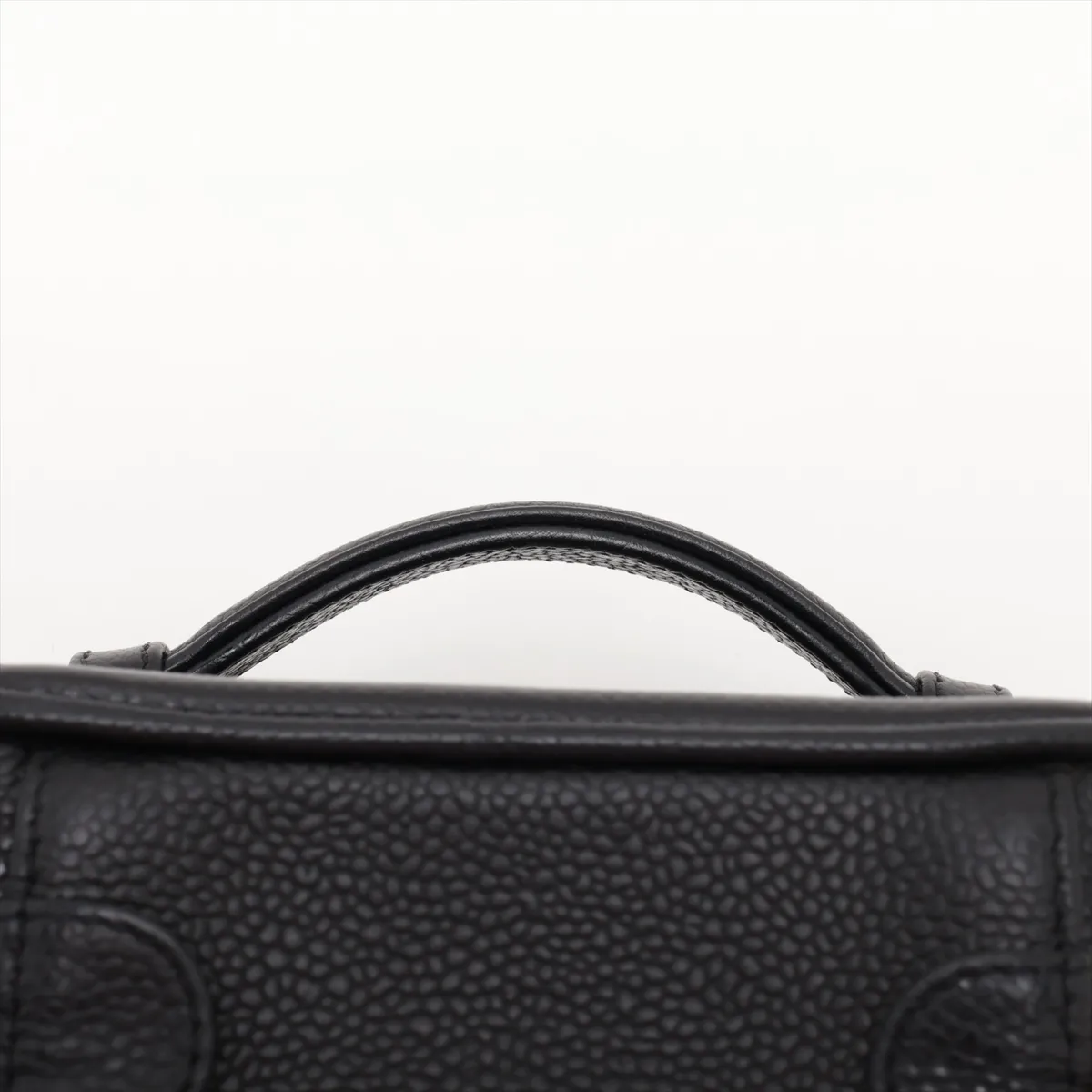 Coco Mark Caviar Skin Vanity Bag, Black with Gold Hardware, 7708921, Series 7 — view 6