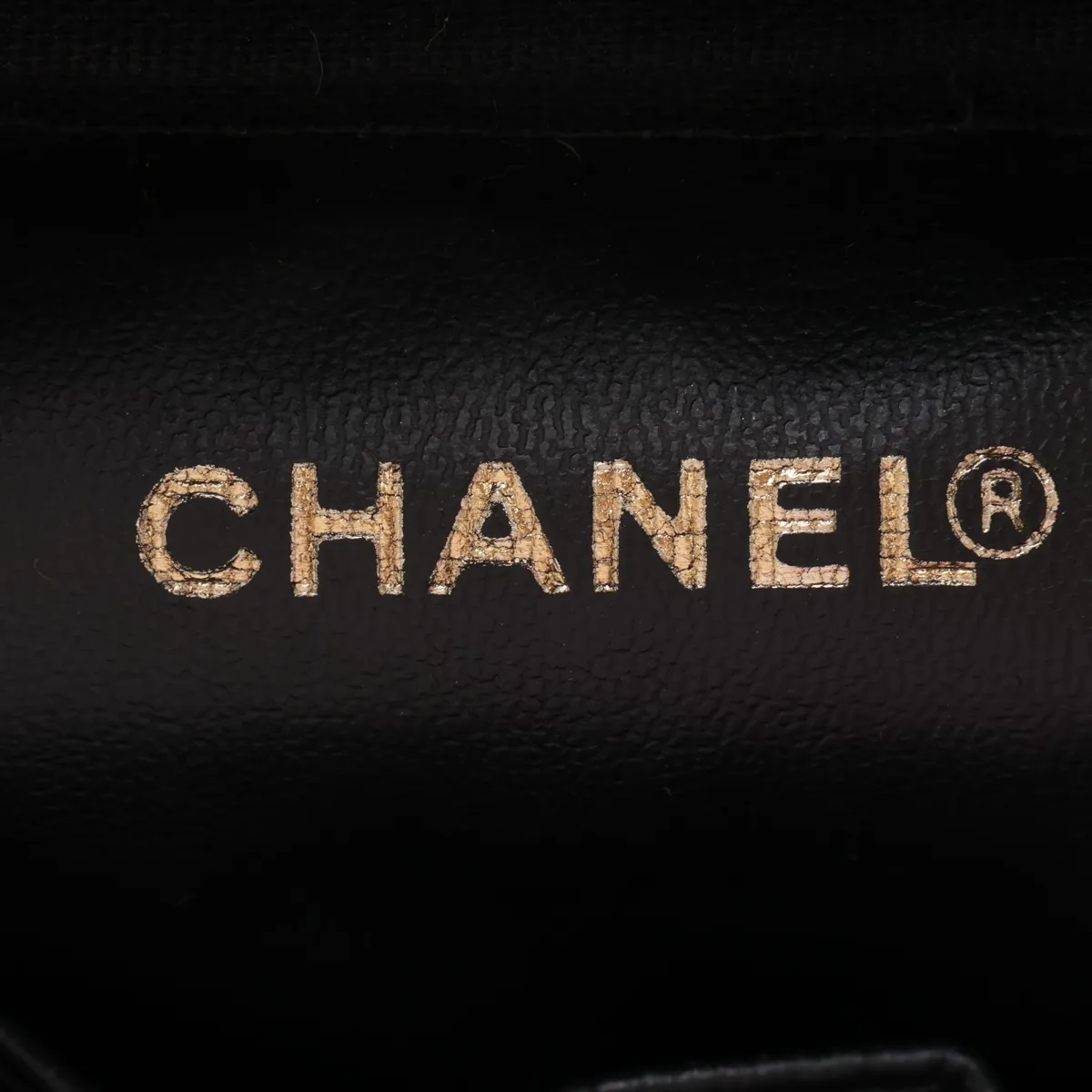 Coco Mark Caviar Skin Vanity Bag, Black with Gold Hardware, 7708921, Series 7 — view 9