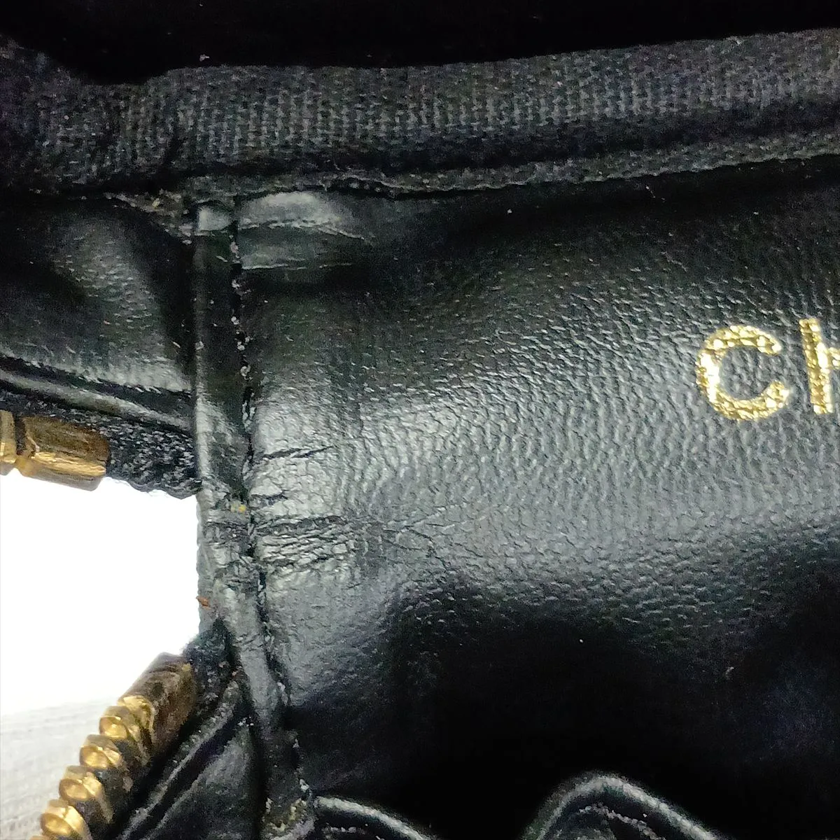 Coco Mark Caviar Skin Vanity Bag, Black with Gold Hardware, 7708921, Series 7 — view 10