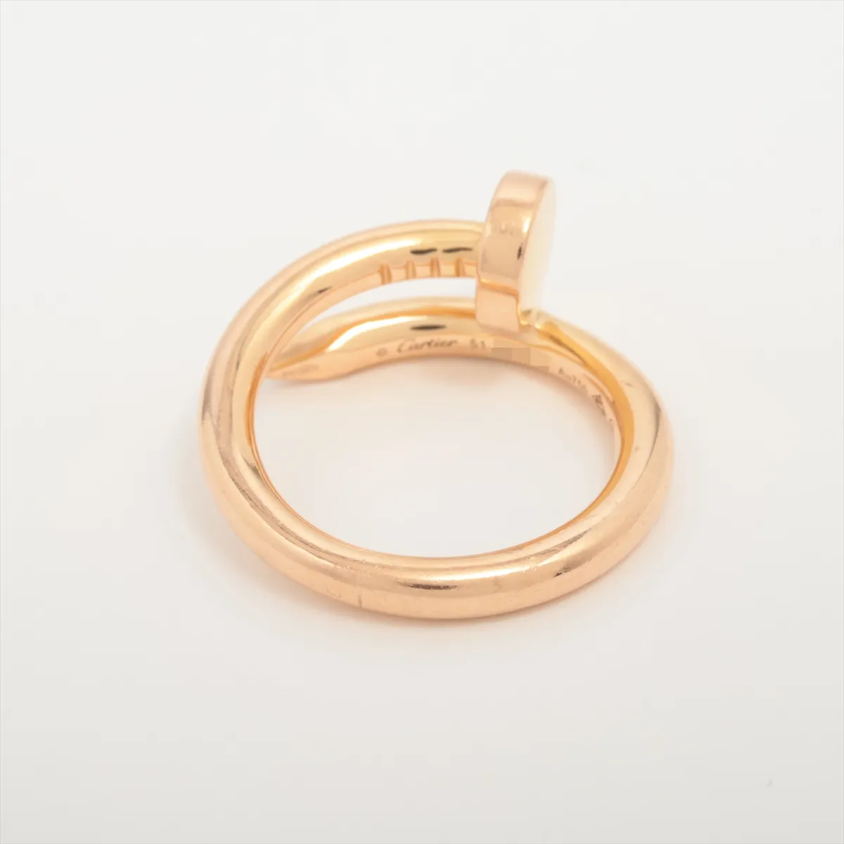 Juste un Clou Ring, 750 (PG), 7.5g, Size 51, DTO212, dents, metal scratches. — view 2