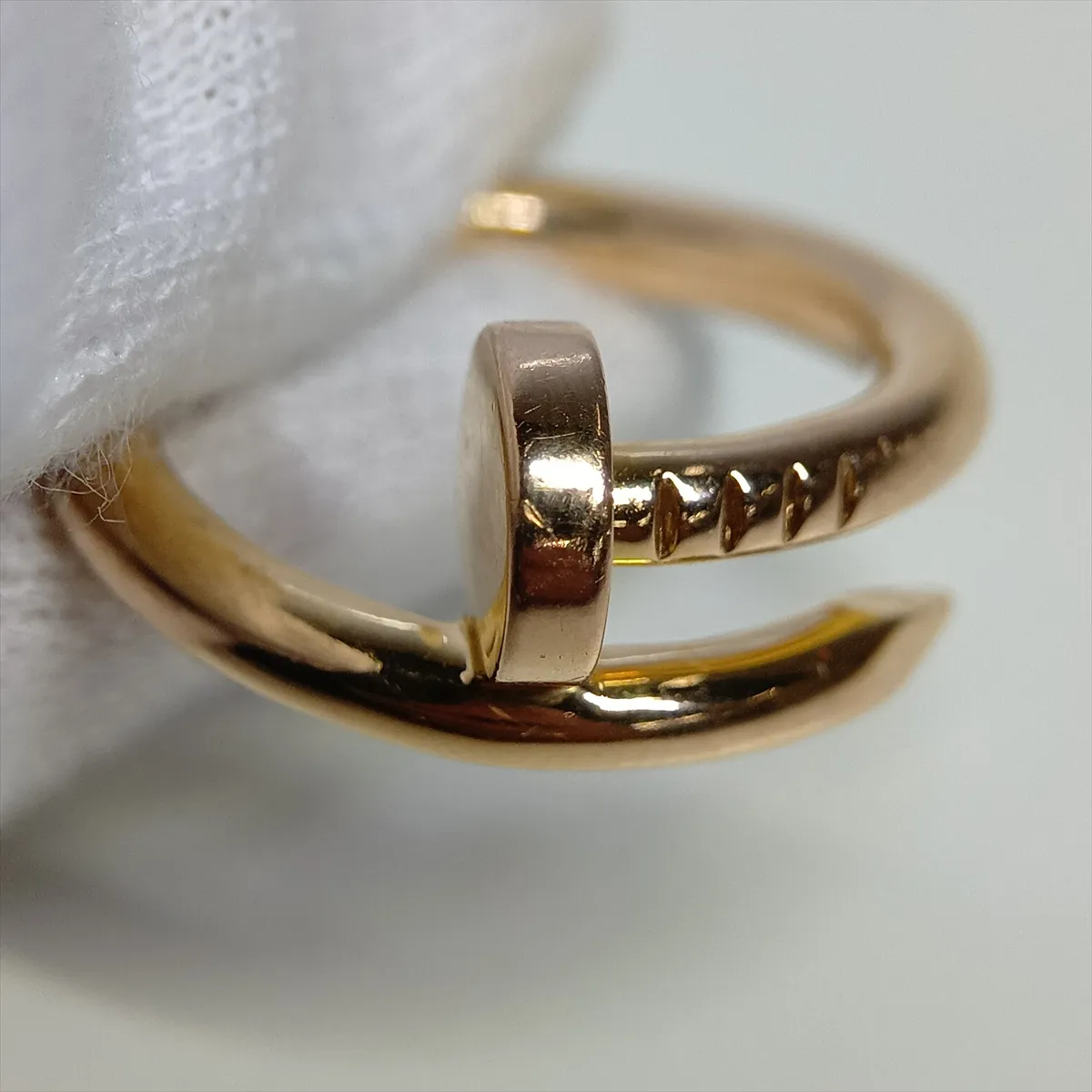 Juste un Clou Ring, 750 (PG), 7.5g, Size 51, DTO212, dents, metal scratches. — view 5