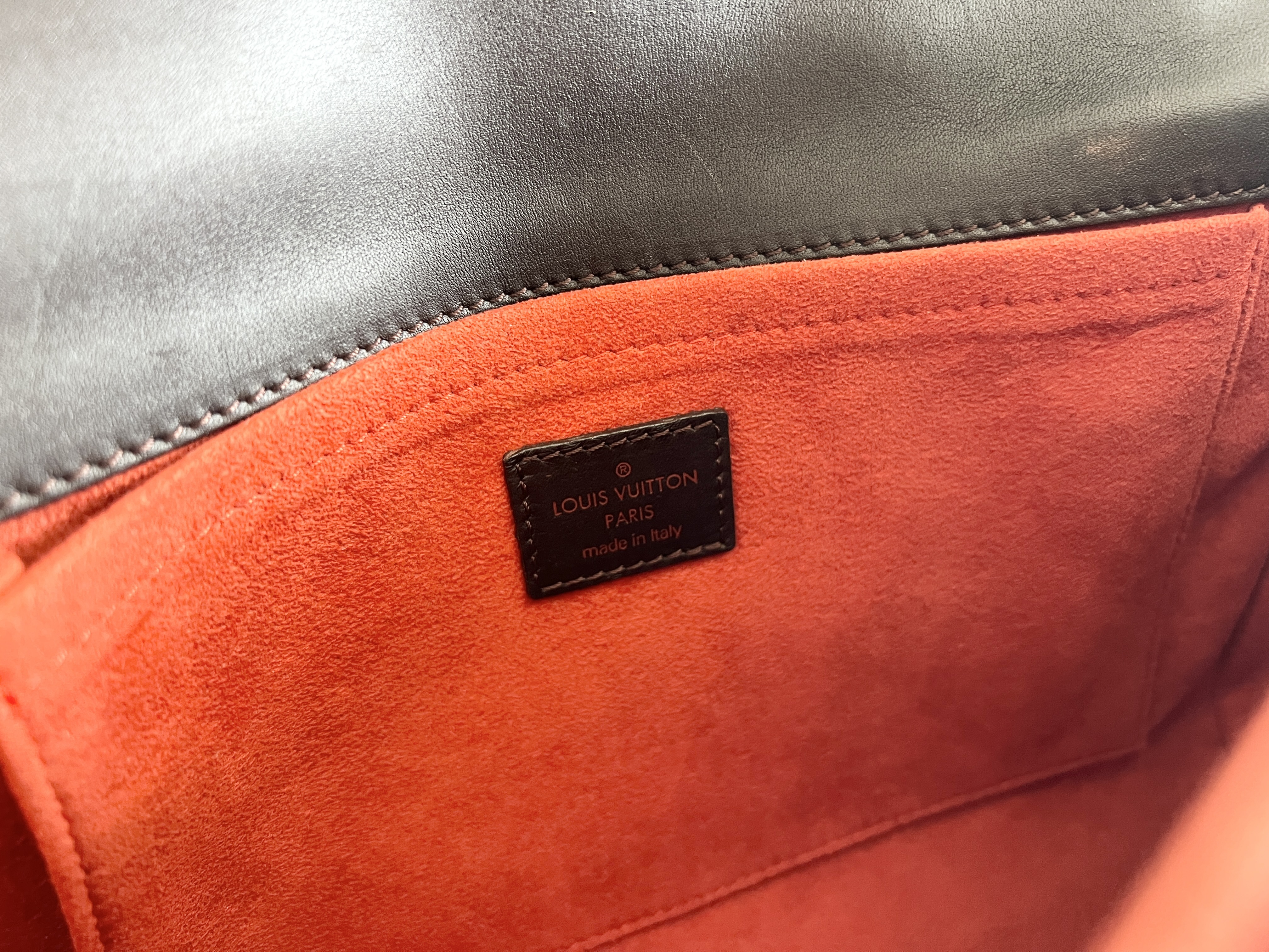 Damier Sauvage Lion Haircalf Fur Leather Handbag — view 6