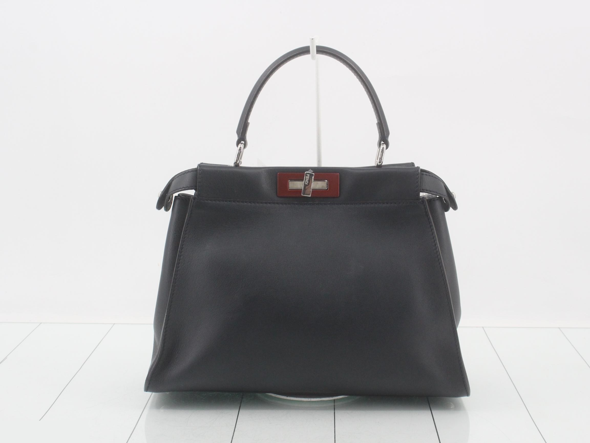Peekaboo handbag, navy — view 2