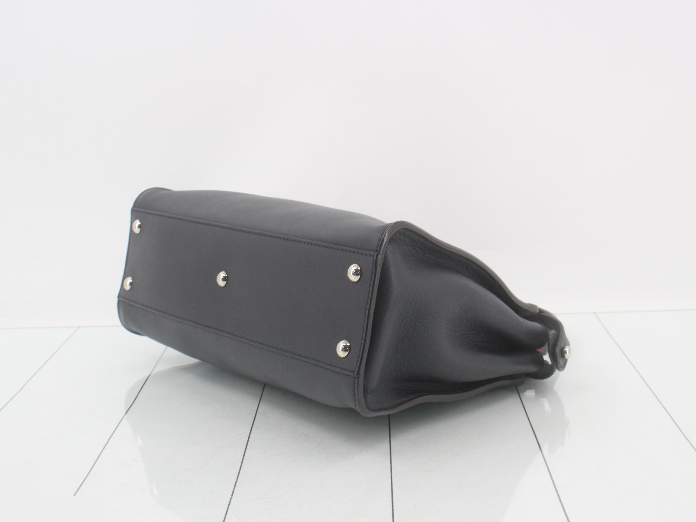 Peekaboo handbag, navy — view 6