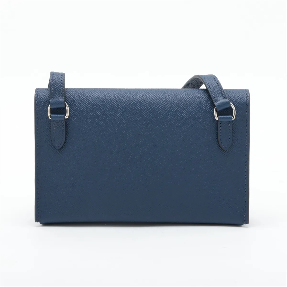 Snap To Go, Veau Epsom, Blue Navy, Silver Hardware, B: 2023 — view 2