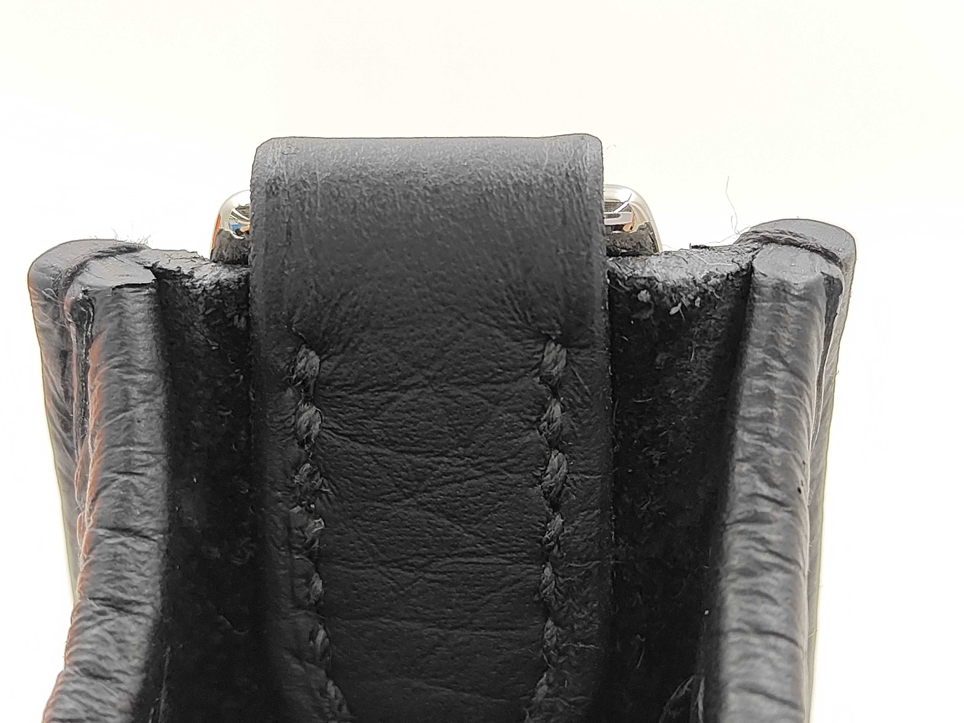 Evelyne 16 TPM Amazon Taurillon Leather Black Silver Hardware K Stamp Shoulder Bag — view 6