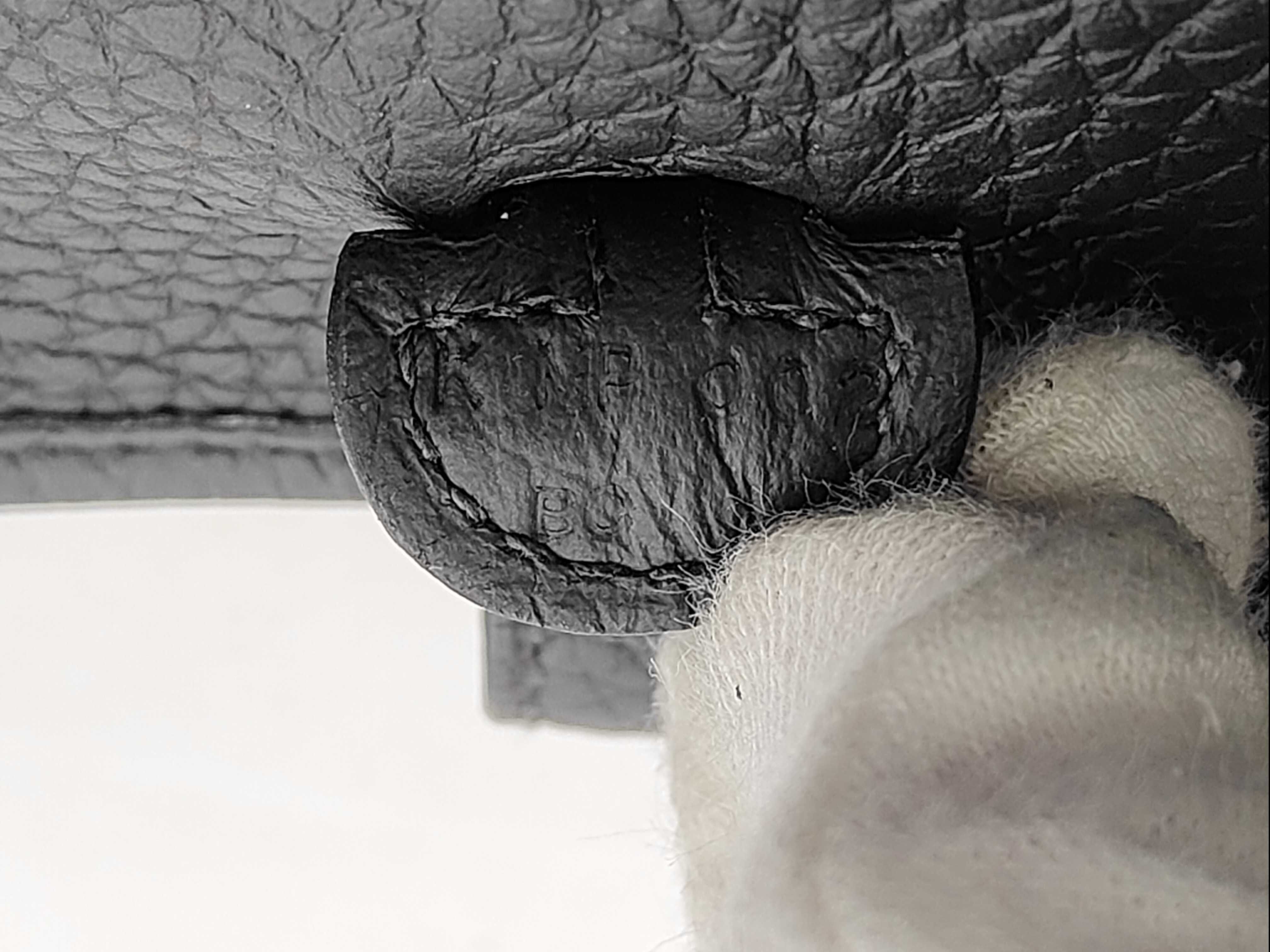 Evelyne 16 TPM Amazon Taurillon Leather Black Silver Hardware K Stamp Shoulder Bag — view 9