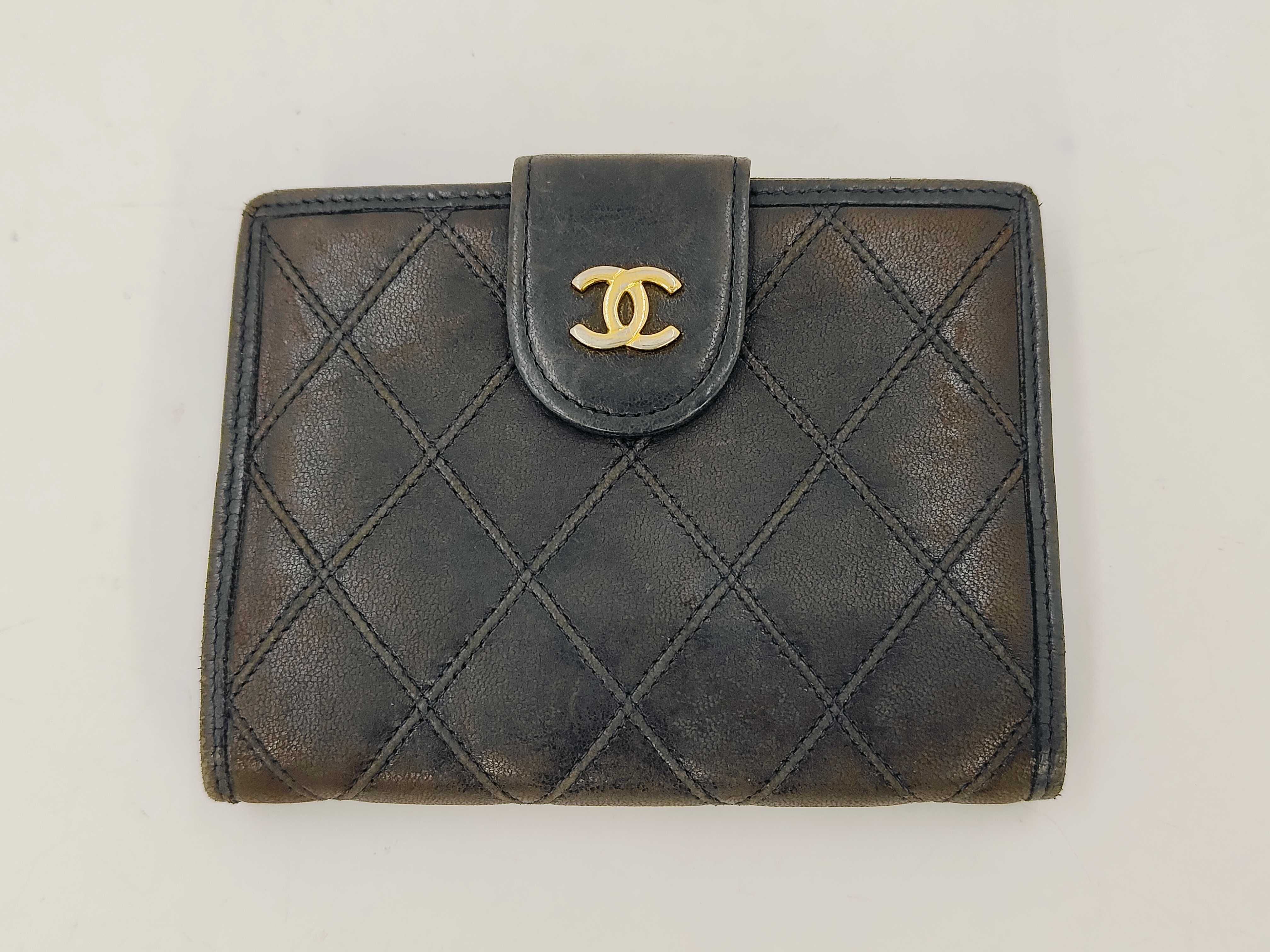 Bicolore Coco Mark Black Wallet