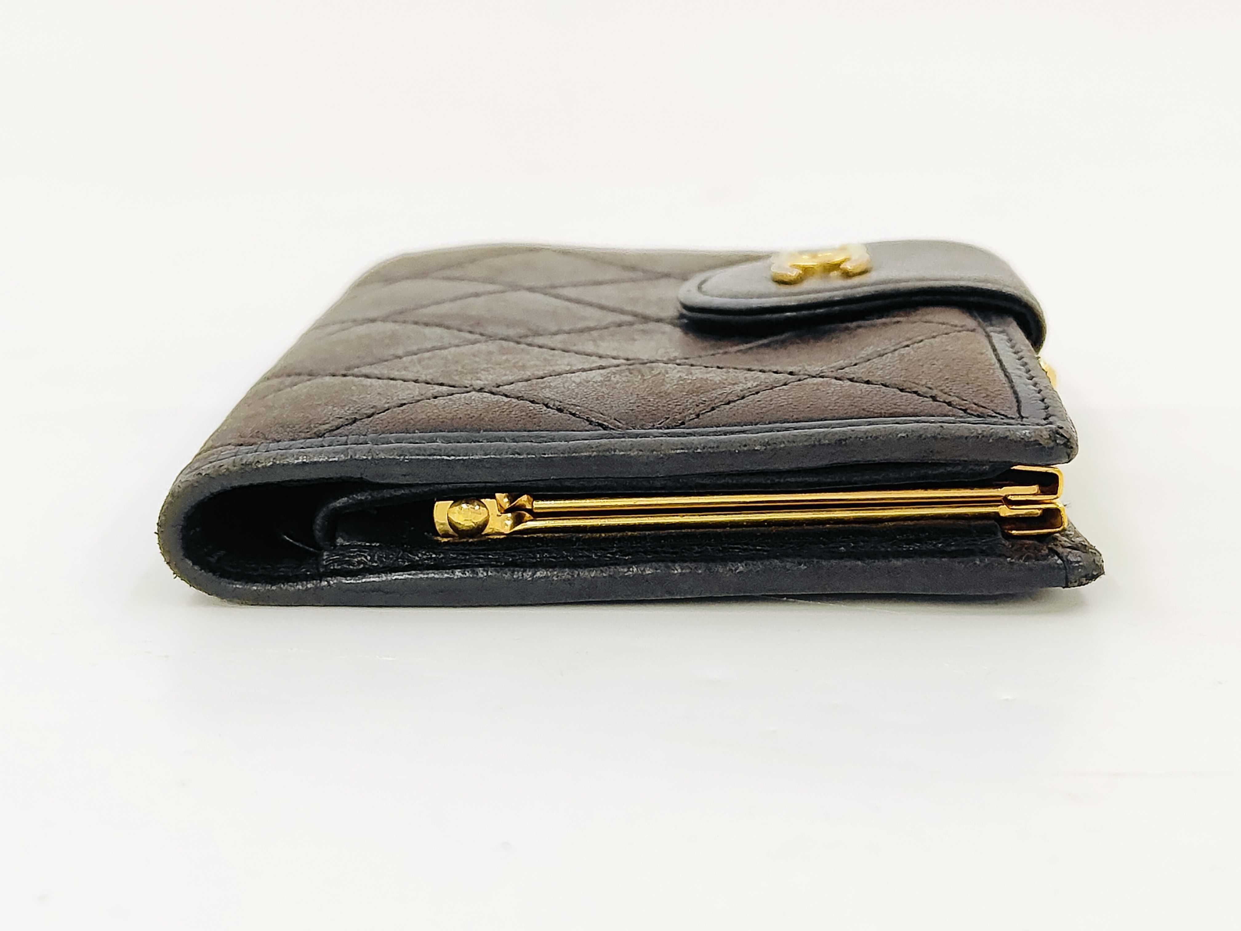 Bicolore Coco Mark Black Wallet — view 4