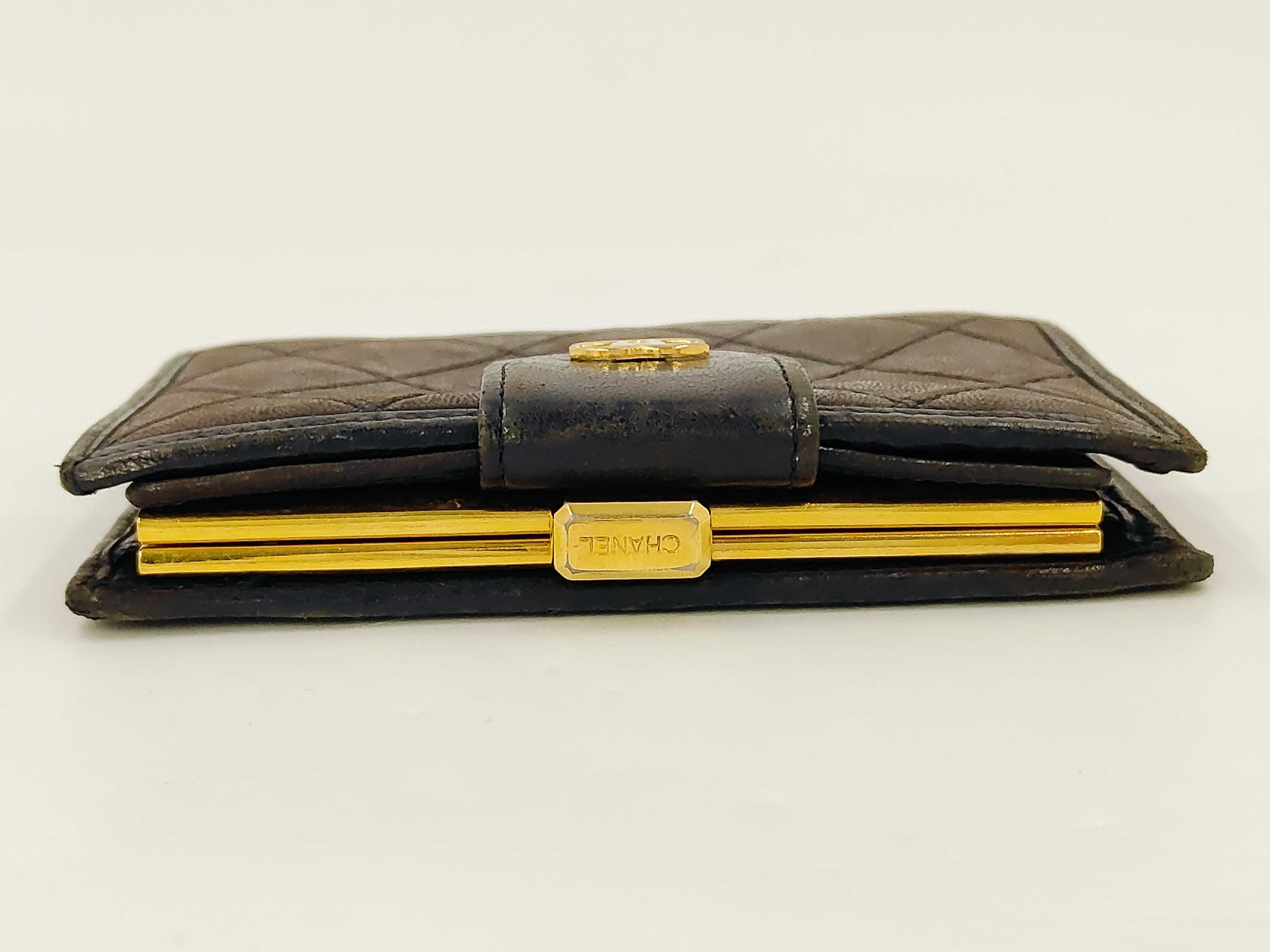 Bicolore Coco Mark Black Wallet — view 5