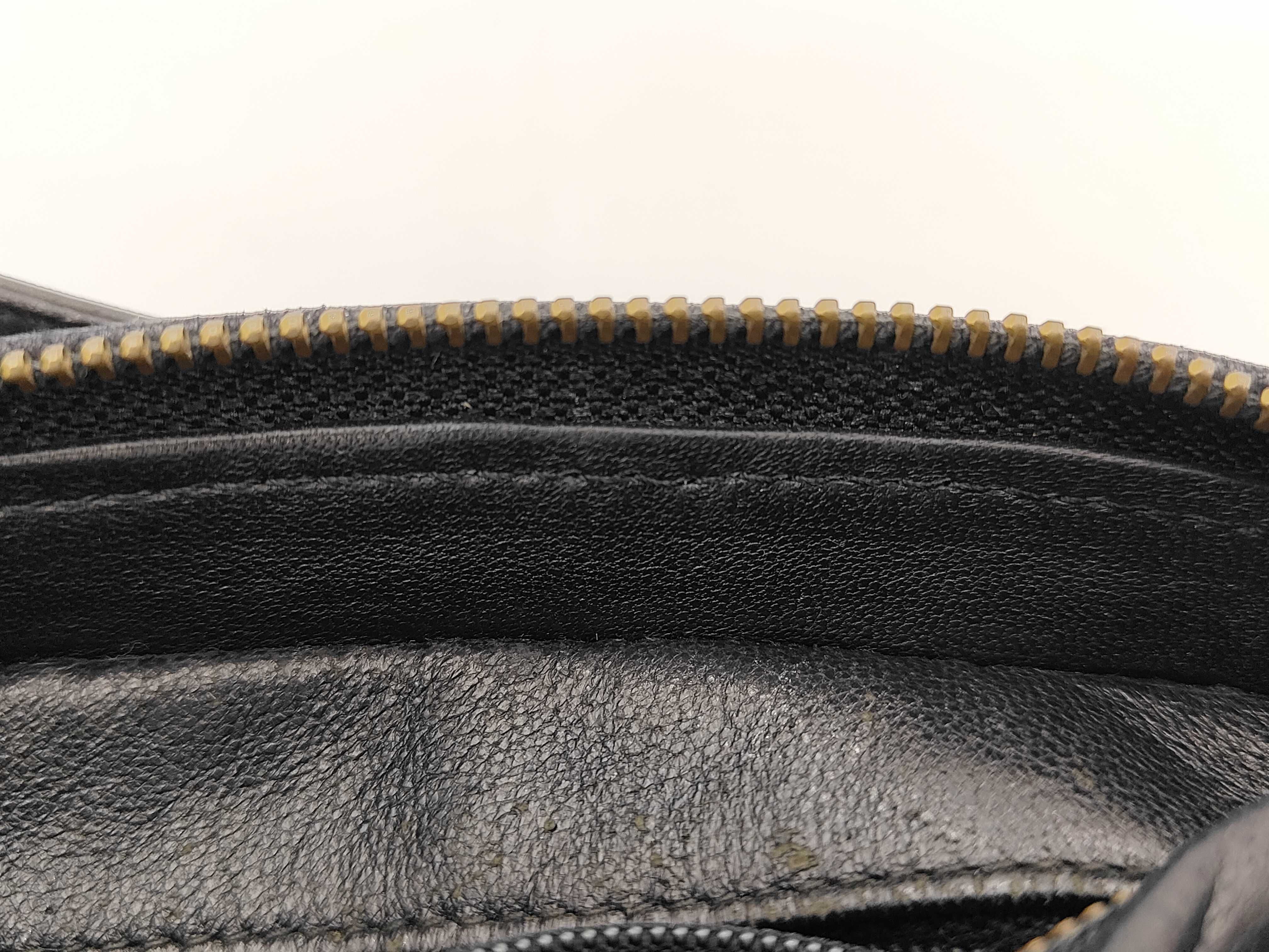ID - Cow Skin Matelasse Fringe Black Gold Metal Fittings Shoulder bag #2 Waist bag — view 14