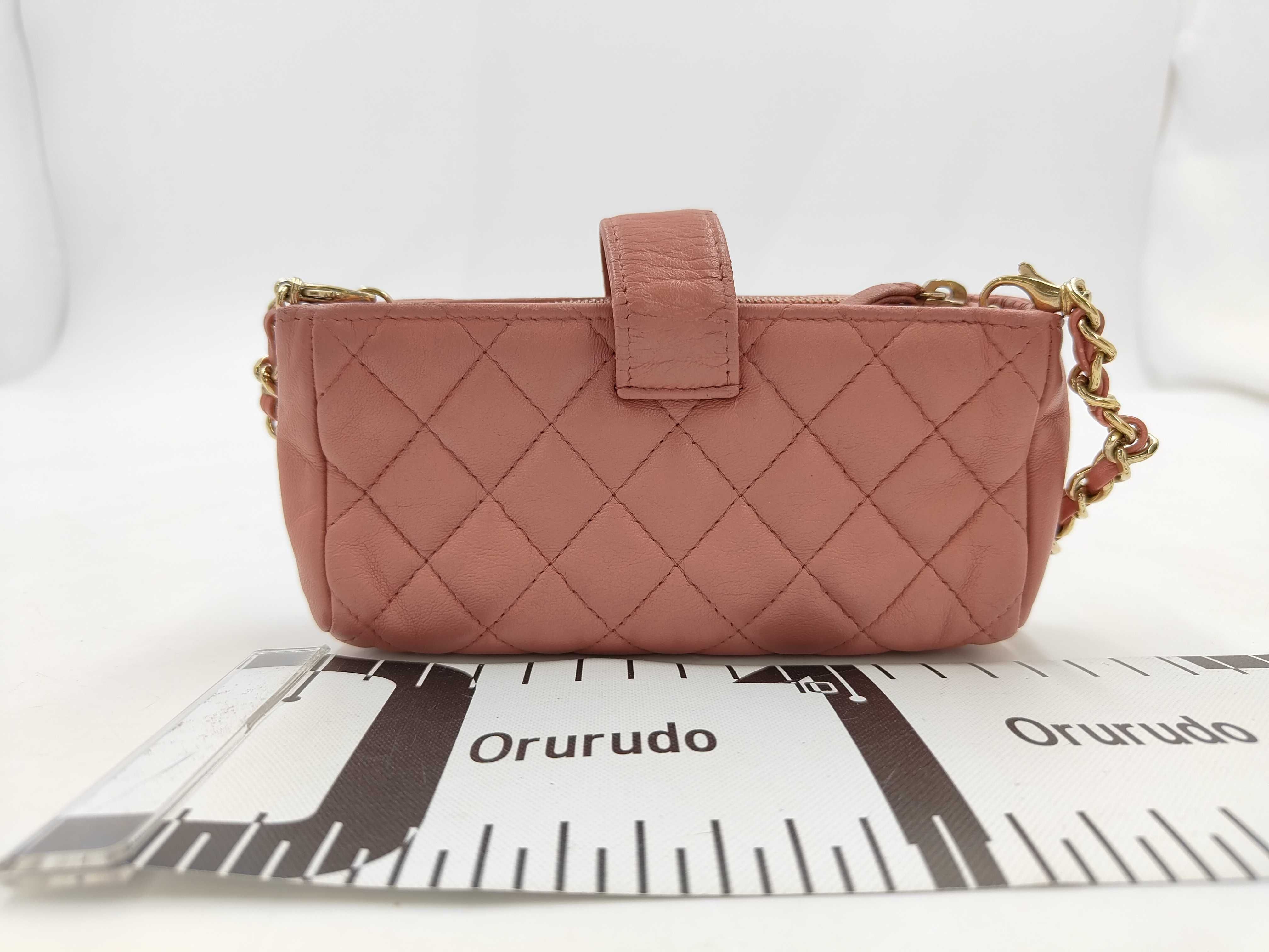 Coco Mark Mini Matelassé Valentine Chain Shoulder Bag Pink Shoulder Bag — view 2