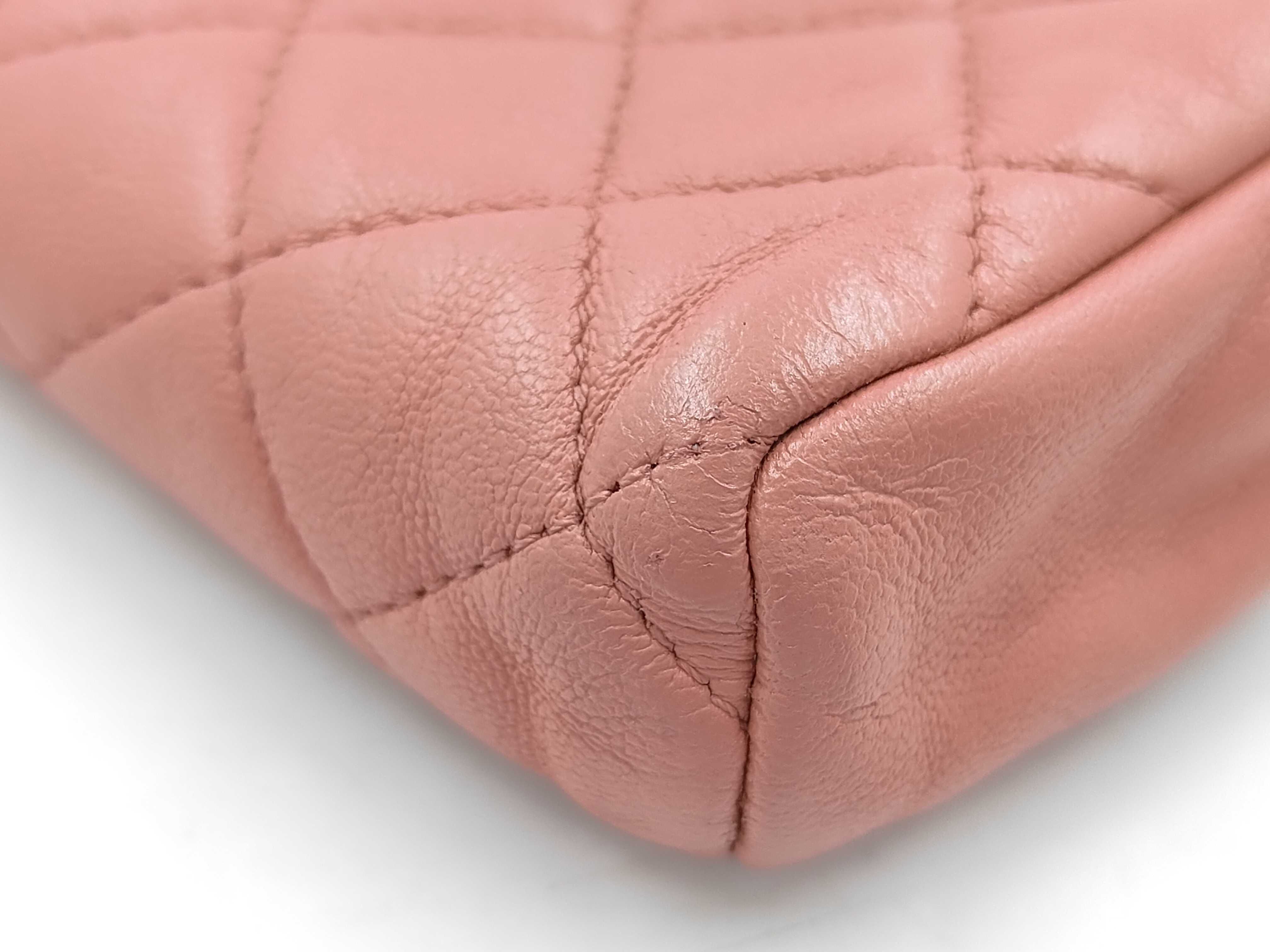 Coco Mark Mini Matelassé Valentine Chain Shoulder Bag Pink Shoulder Bag — view 4