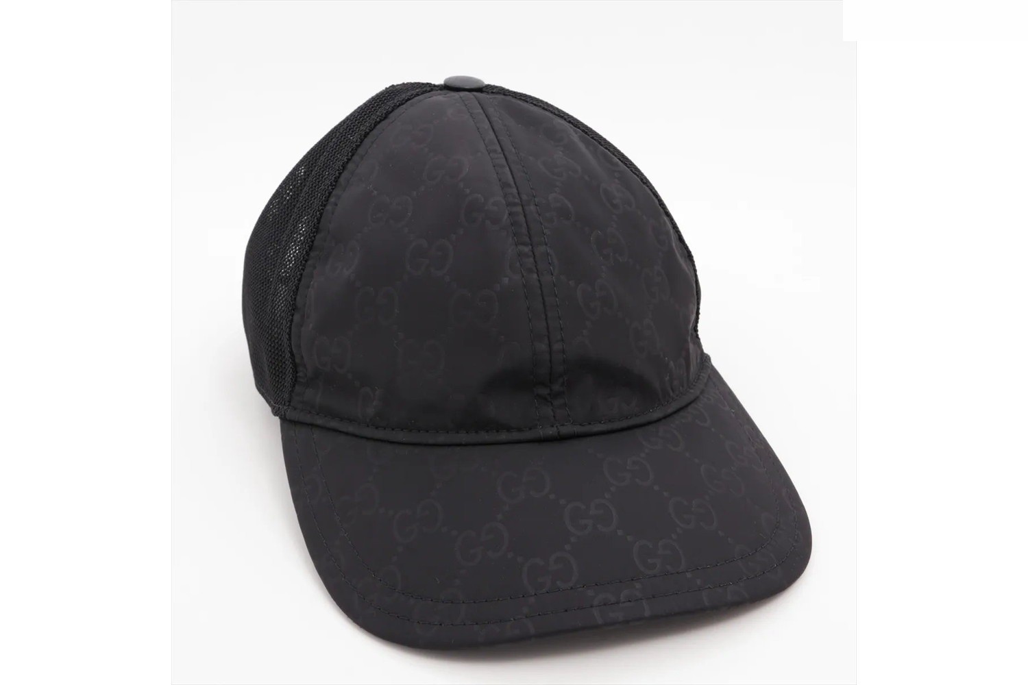 GG Nylon Baseball Cap, Black — view 2