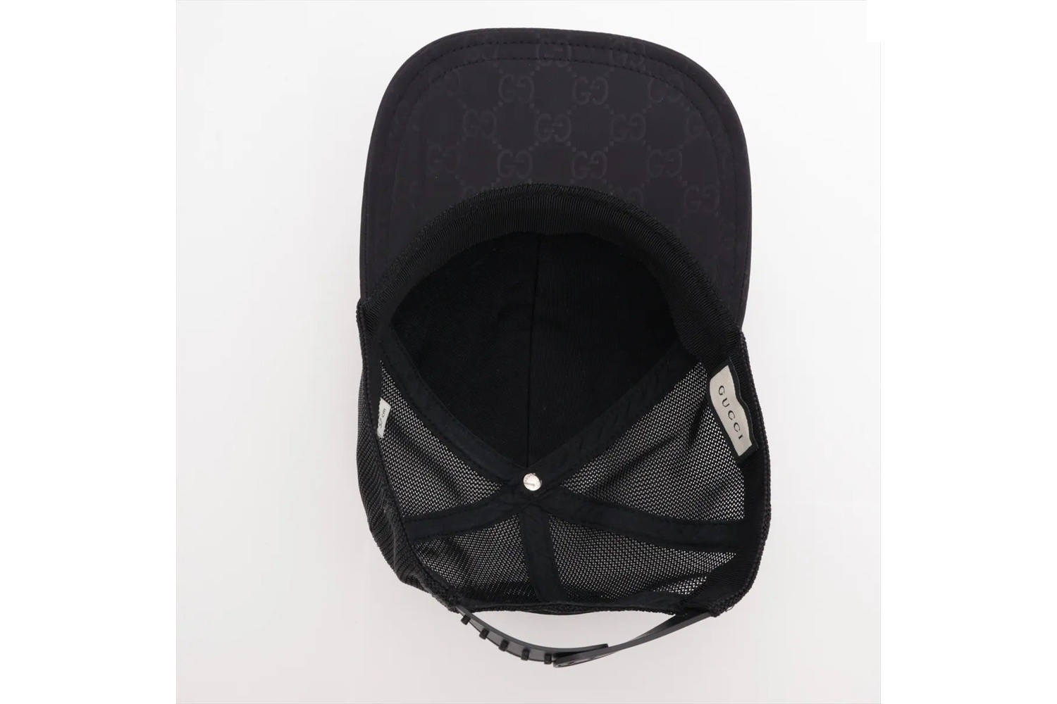 GG Nylon Baseball Cap, Black — view 4