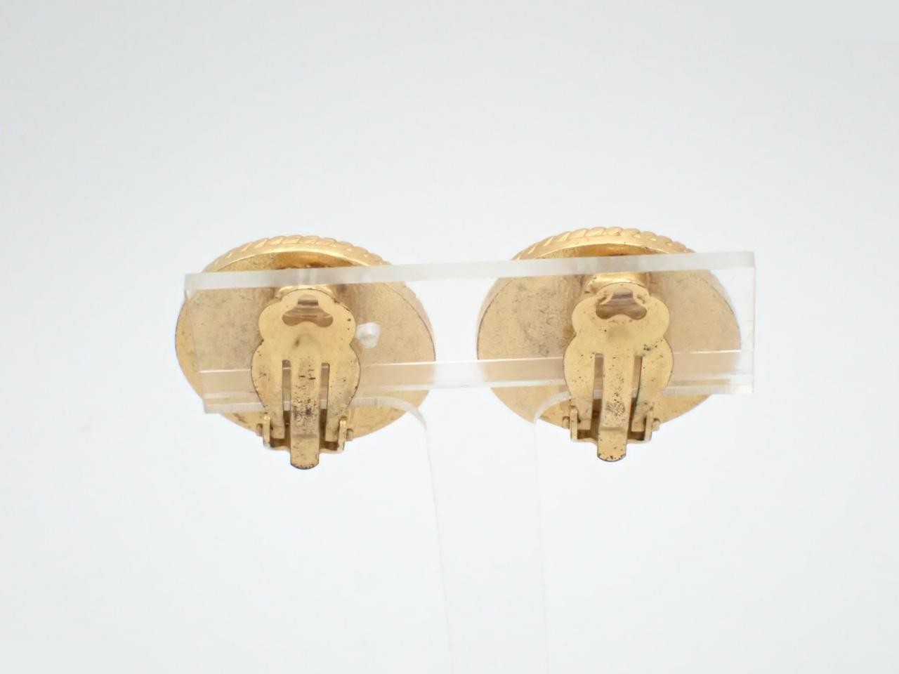 Coco Mark Gold Earrings — view 2