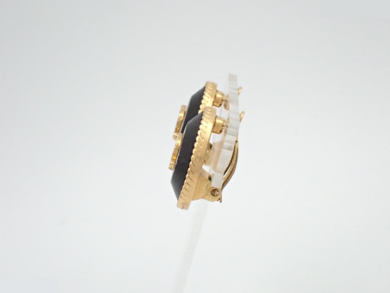 Coco Mark Gold Earrings — view 3