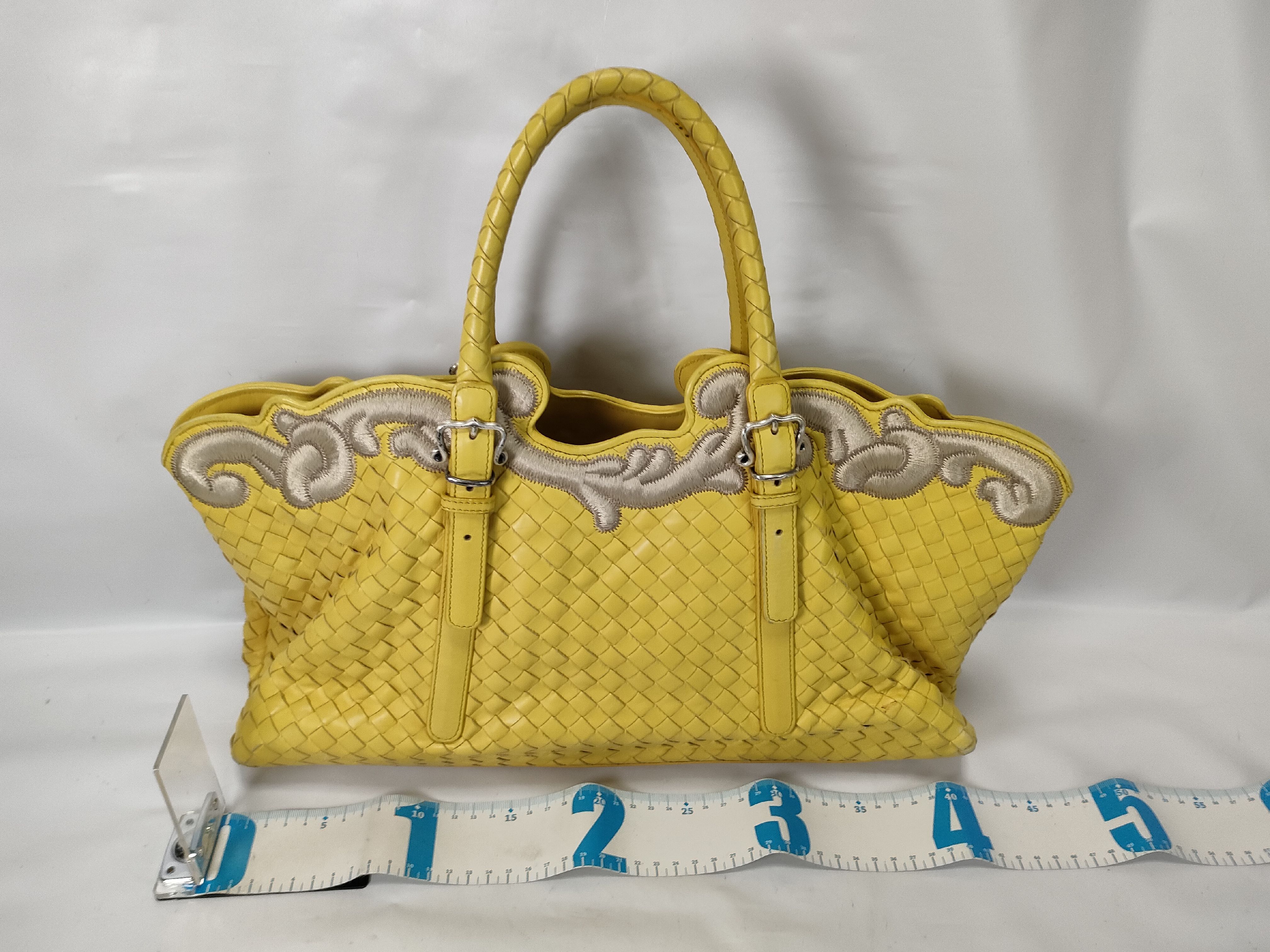 Intrecciato Embroidered Limited Edition Leather Tote Bag — view 2