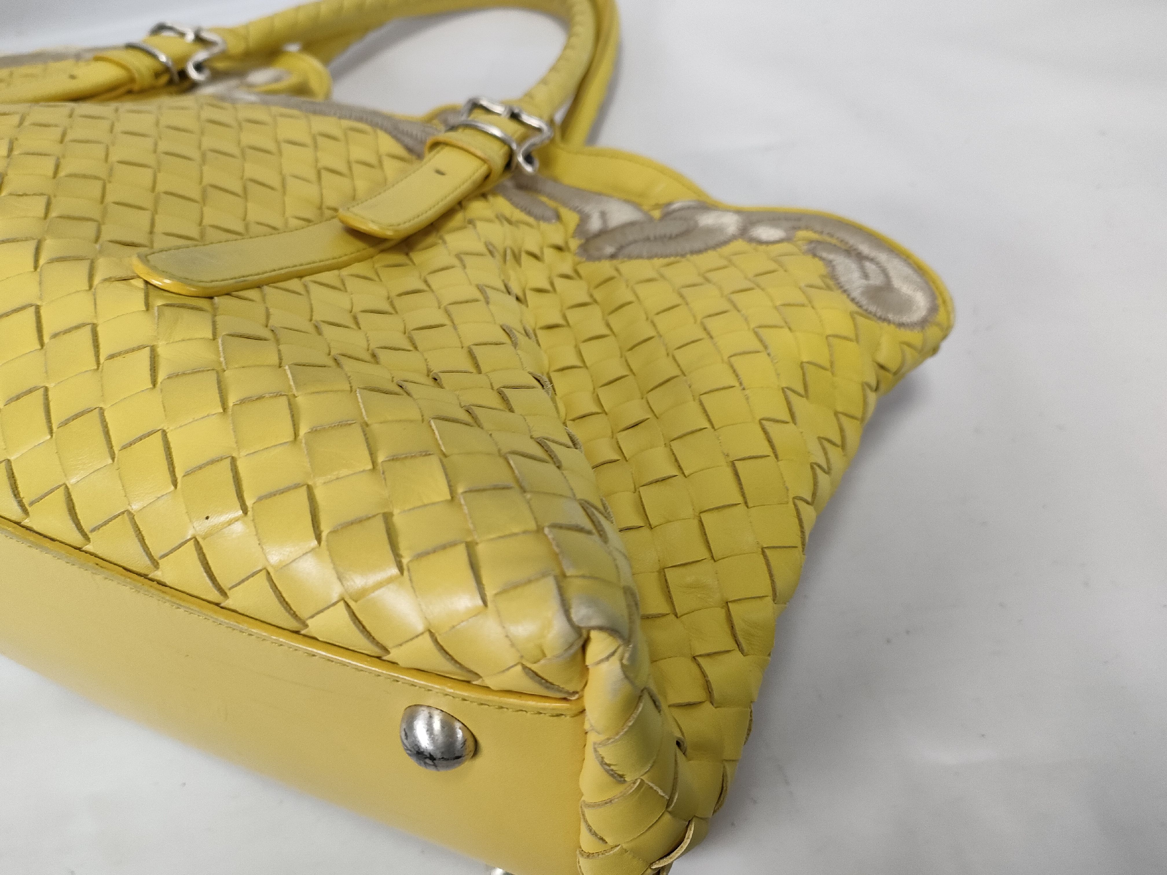 Intrecciato Embroidered Limited Edition Leather Tote Bag — view 6