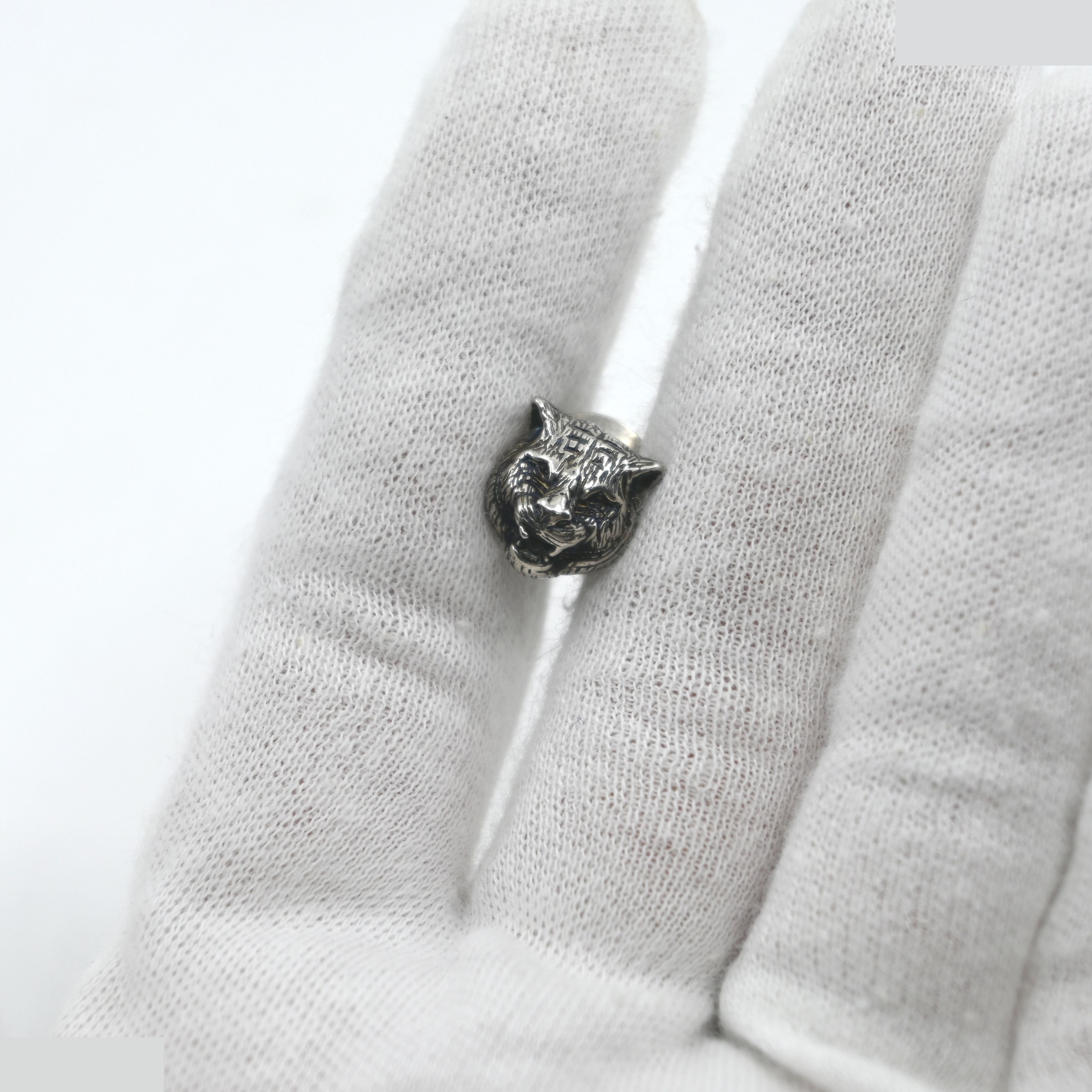 Lapel pin, animal head, 925g / 3.8g — view 2