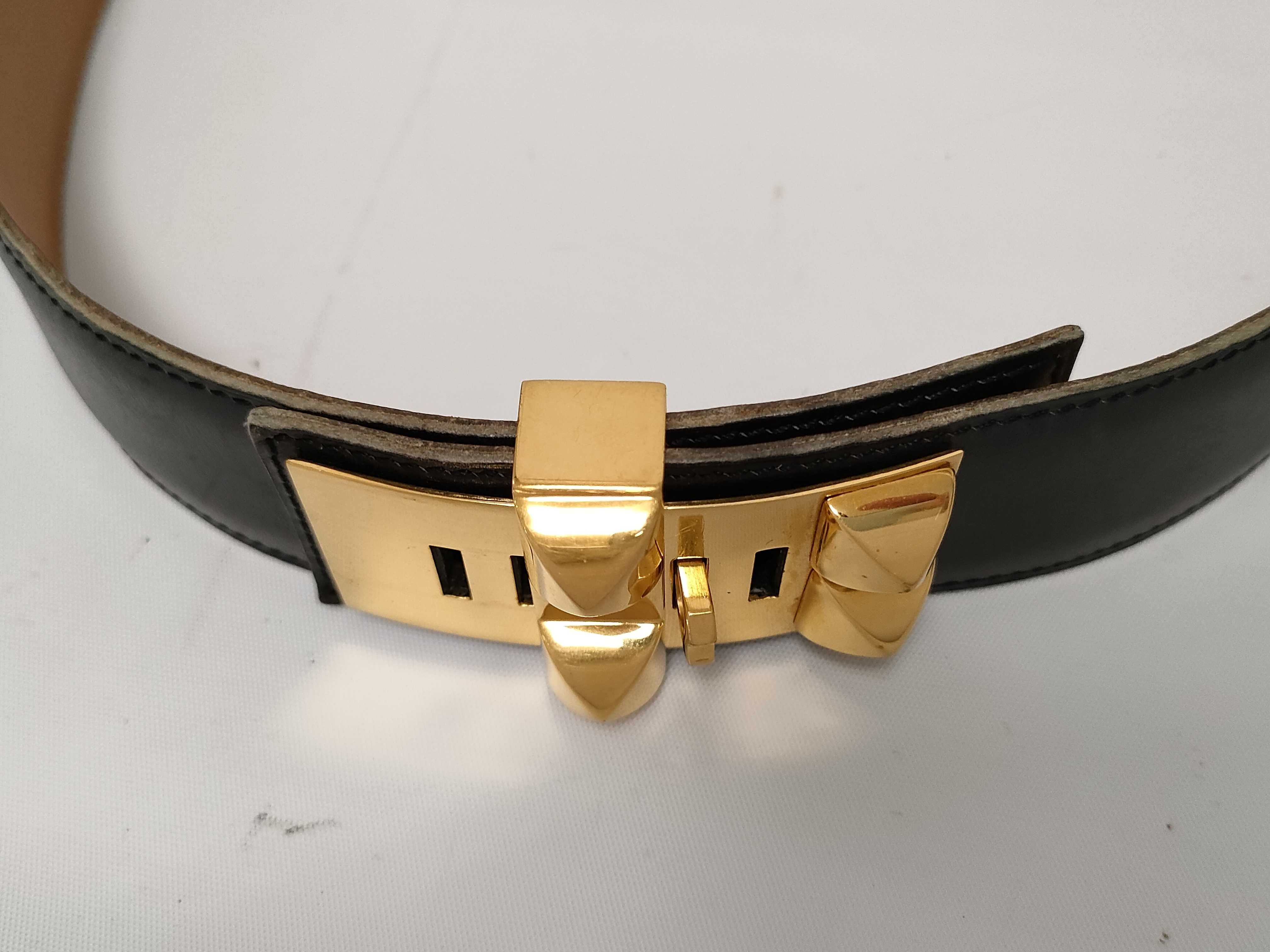 Collier de Chien Belt, Black x Gold — view 4
