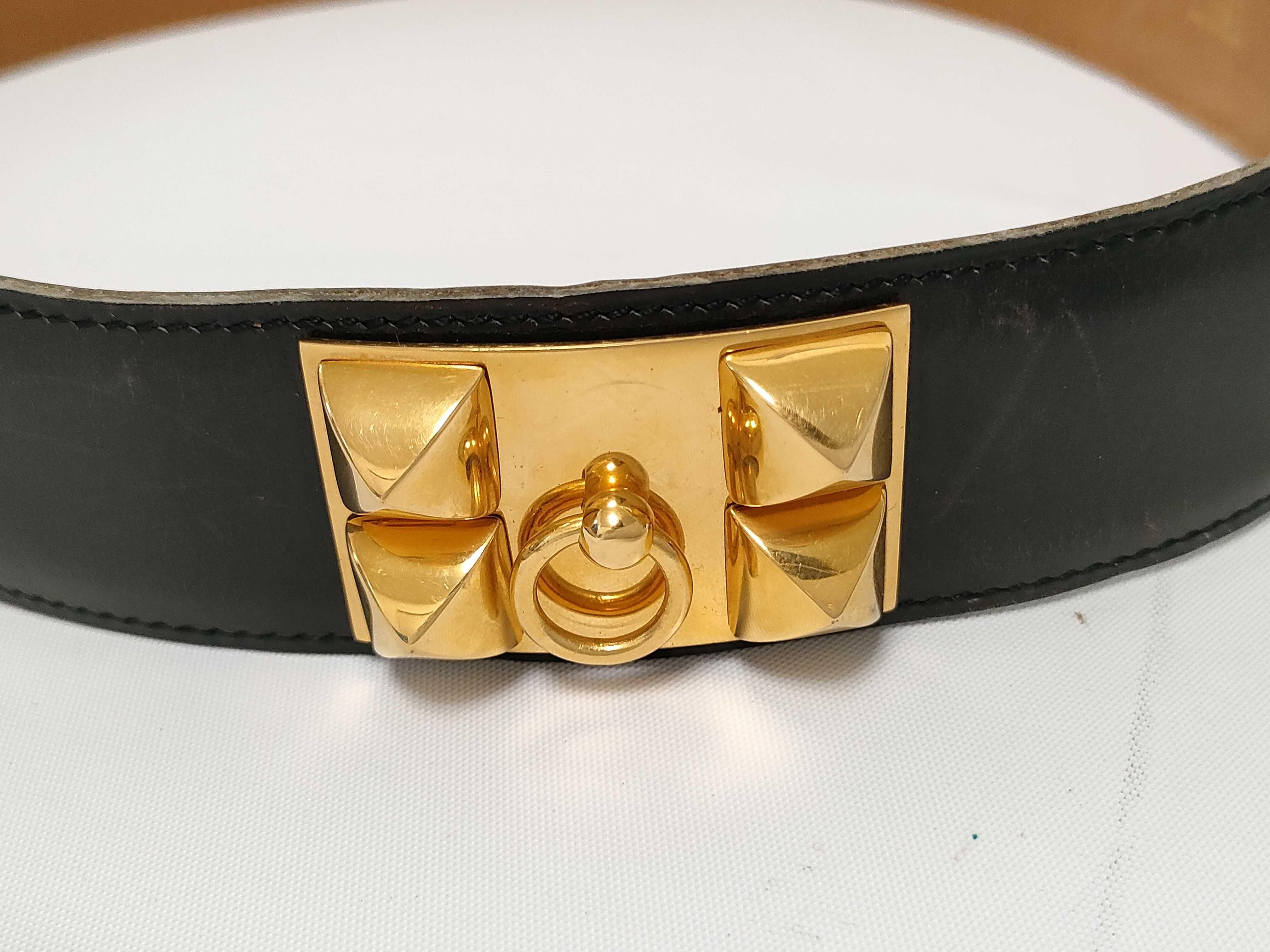 Collier de Chien Belt, Black x Gold — view 5