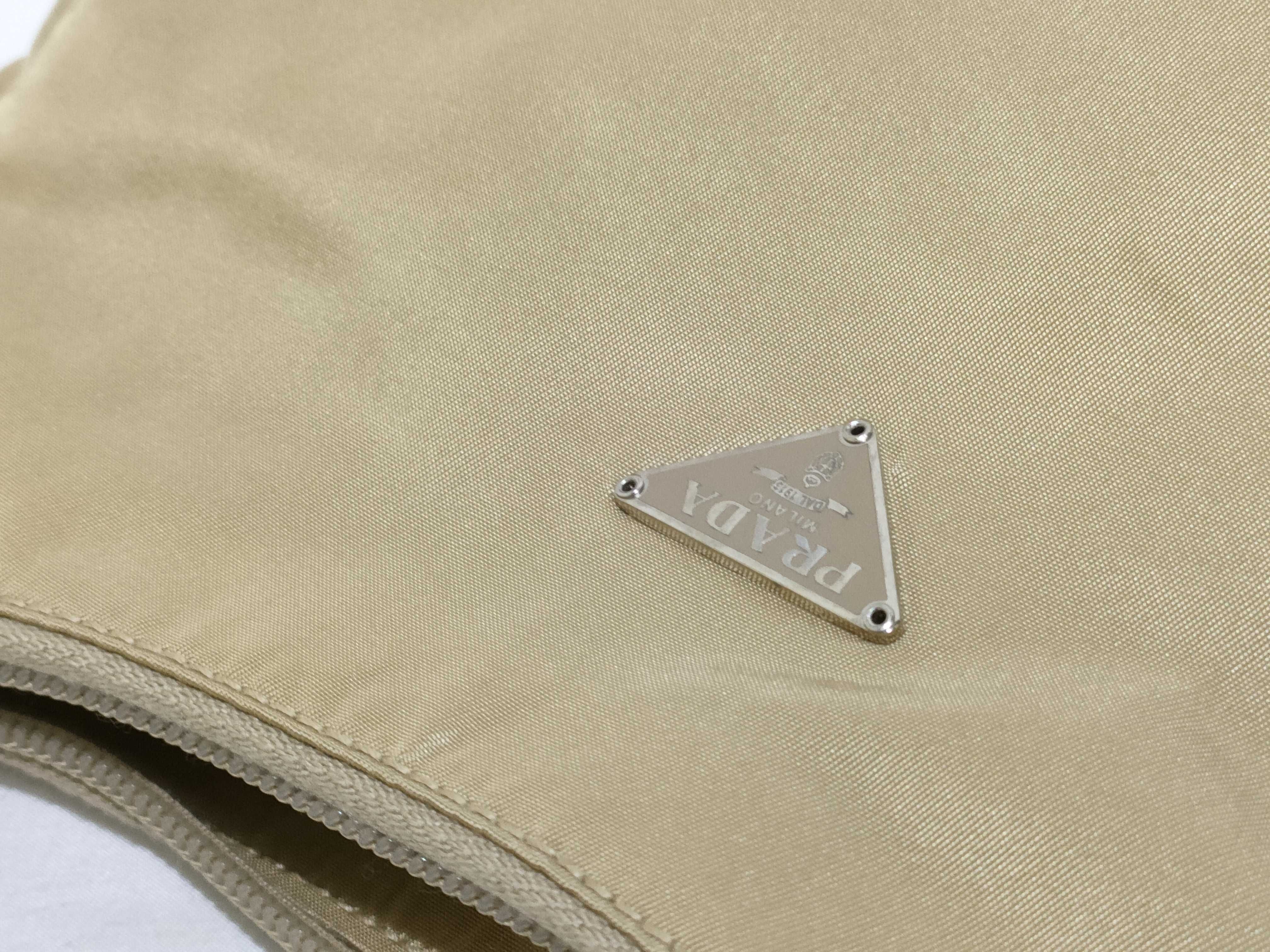 Nylon Prada Tessuto Nylon Handbag Beige MV515 Handbag — view 14