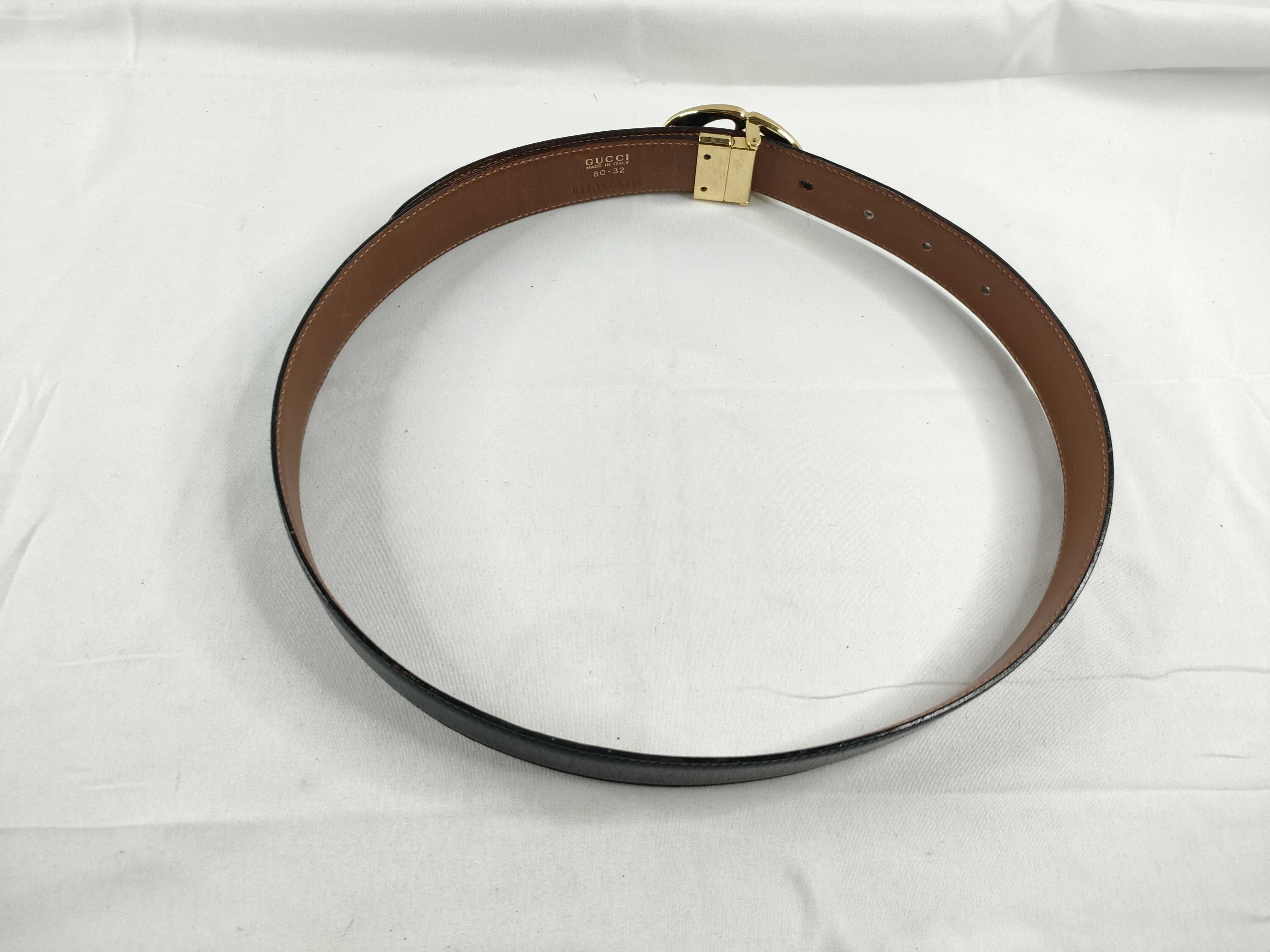 belt, black, double G design. — view 2
