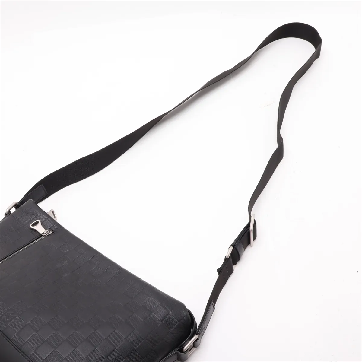 Damier Infini Discovery Messenger PM N42415 CA3189 Black — view 5
