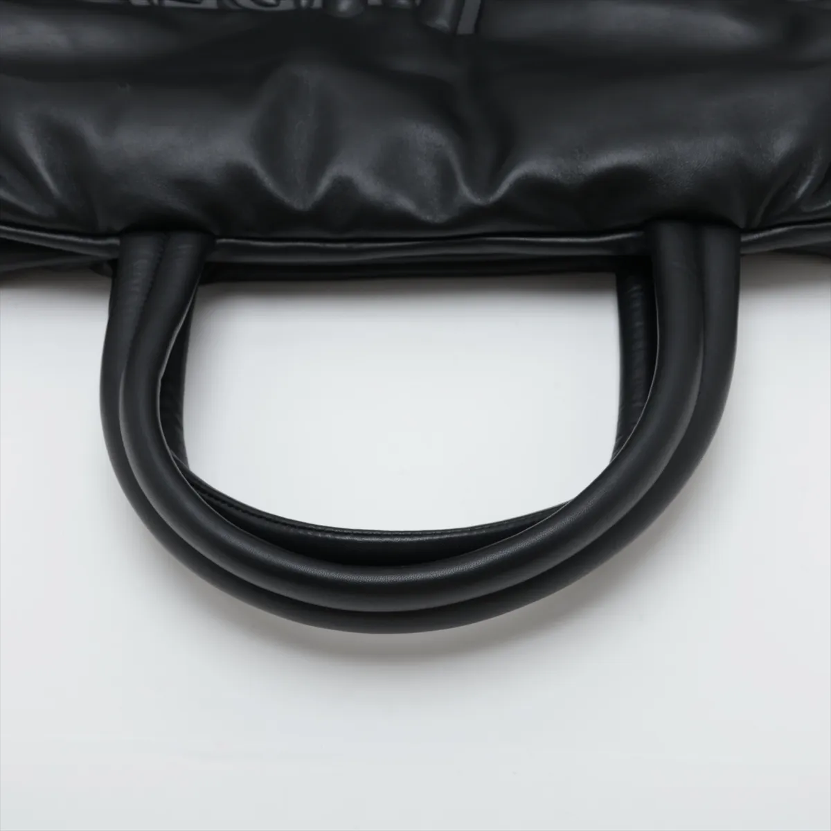 756269 Leather Tote Bag, Black — view 5
