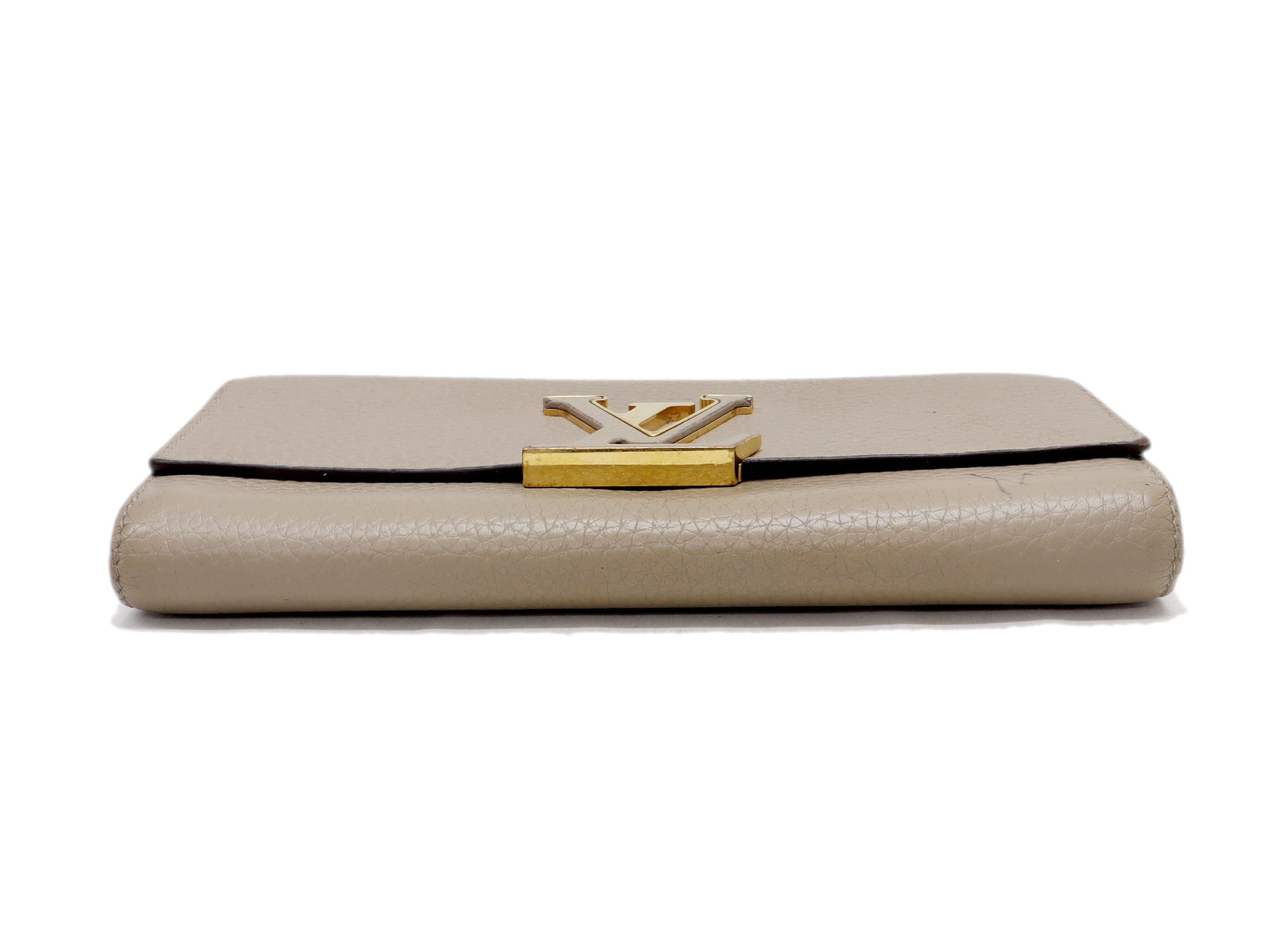 Taurillon Portefeuille Capucines M61249 Galet Wallet — view 4