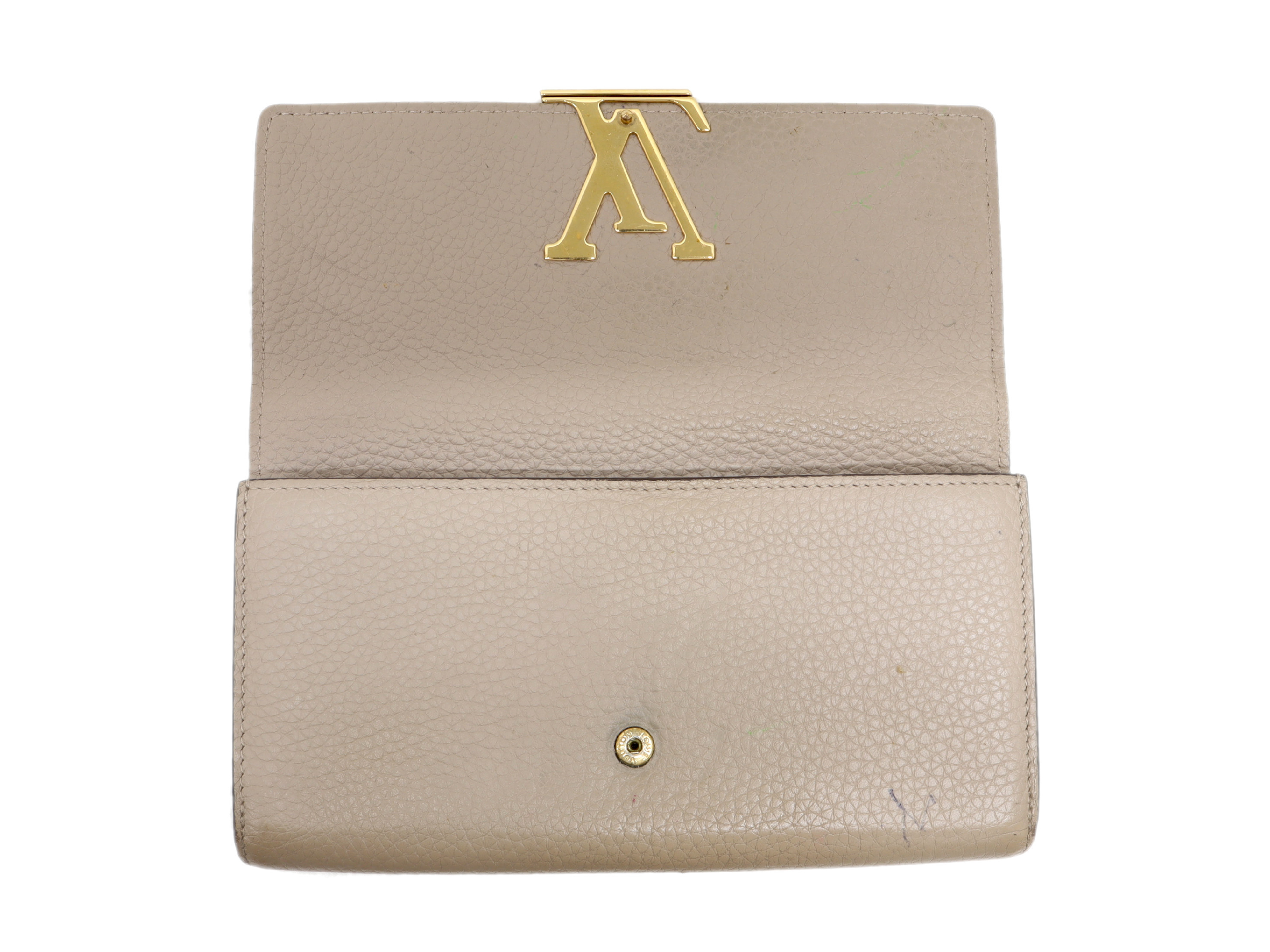Taurillon Portefeuille Capucines M61249 Galet Wallet — view 7