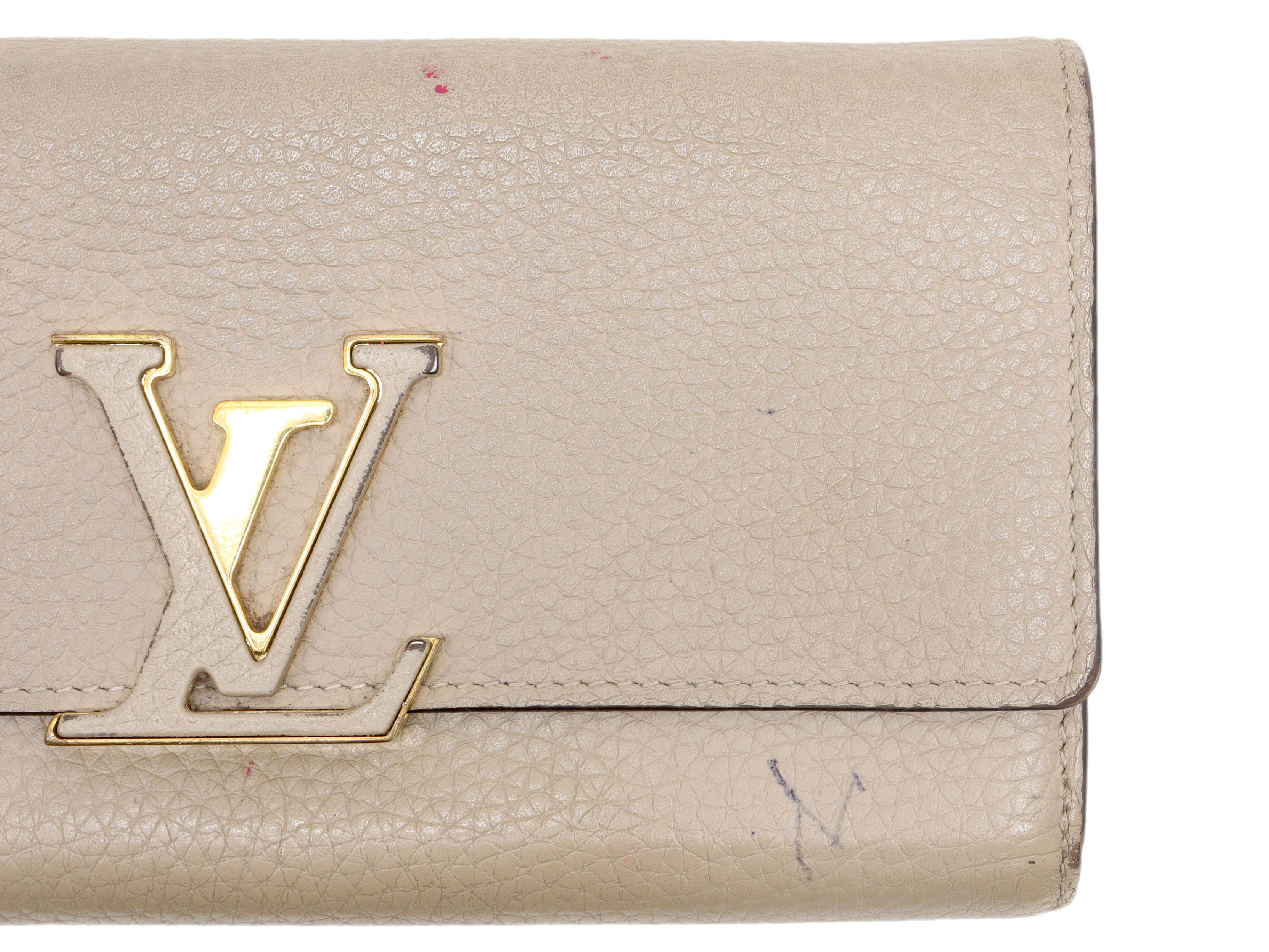 Taurillon Portefeuille Capucines M61249 Galet Wallet — view 9