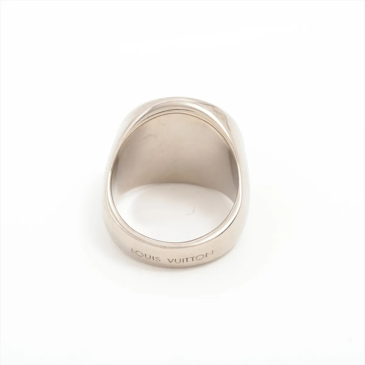 Traveler Stamp Signet RM0156 Ring M GP Silver — view 2
