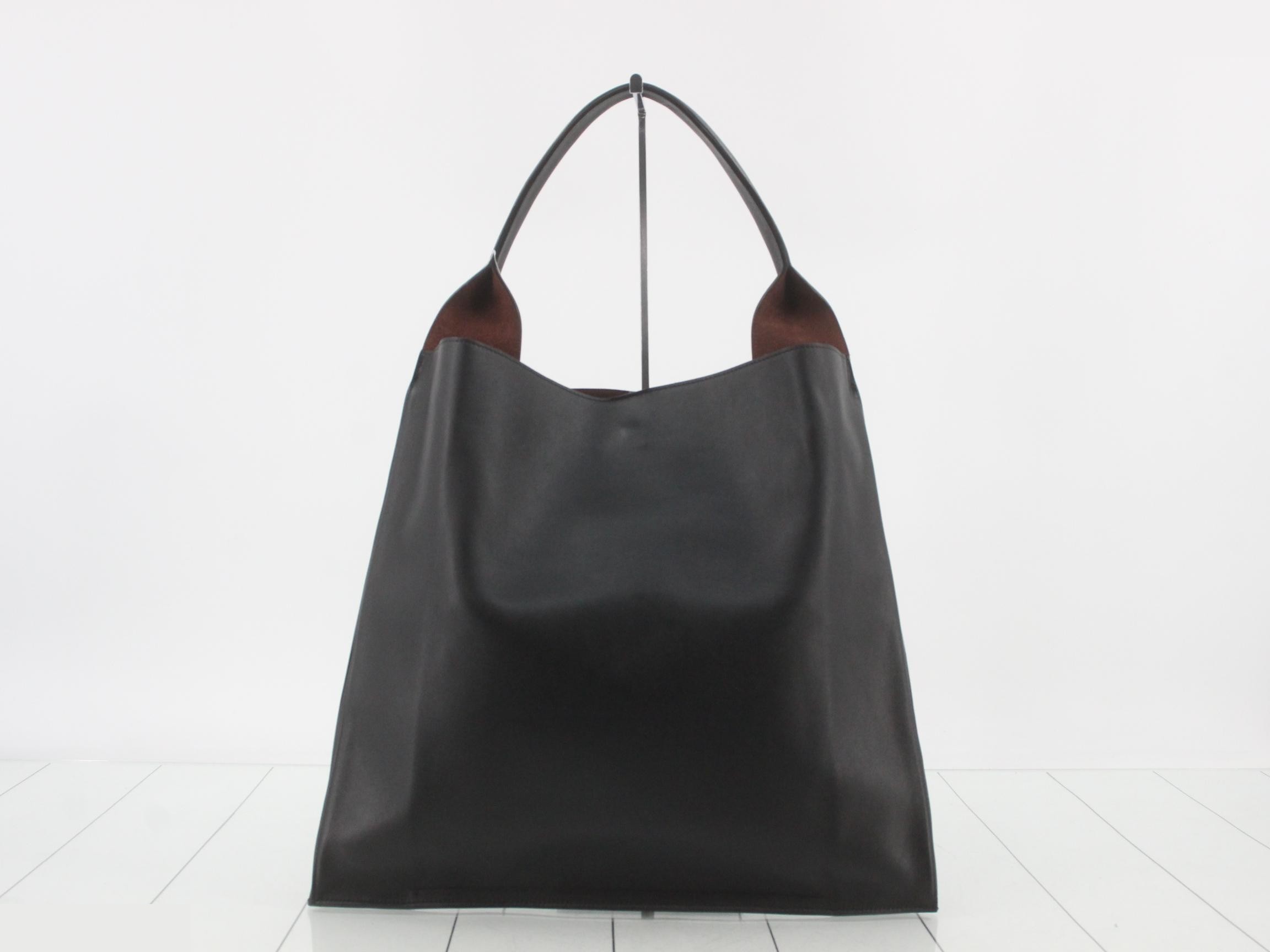 leather tote bag — view 2