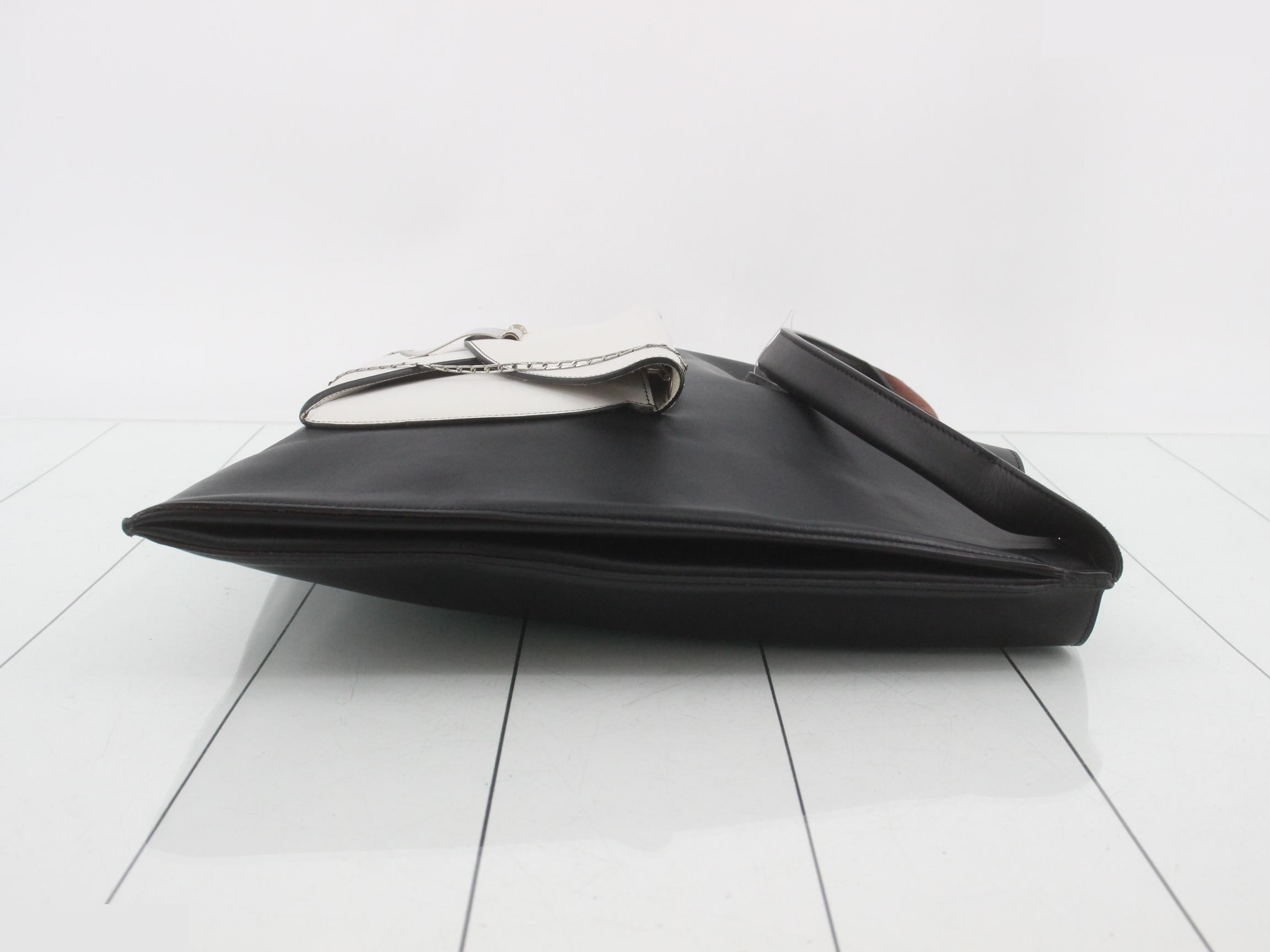 leather tote bag — view 3