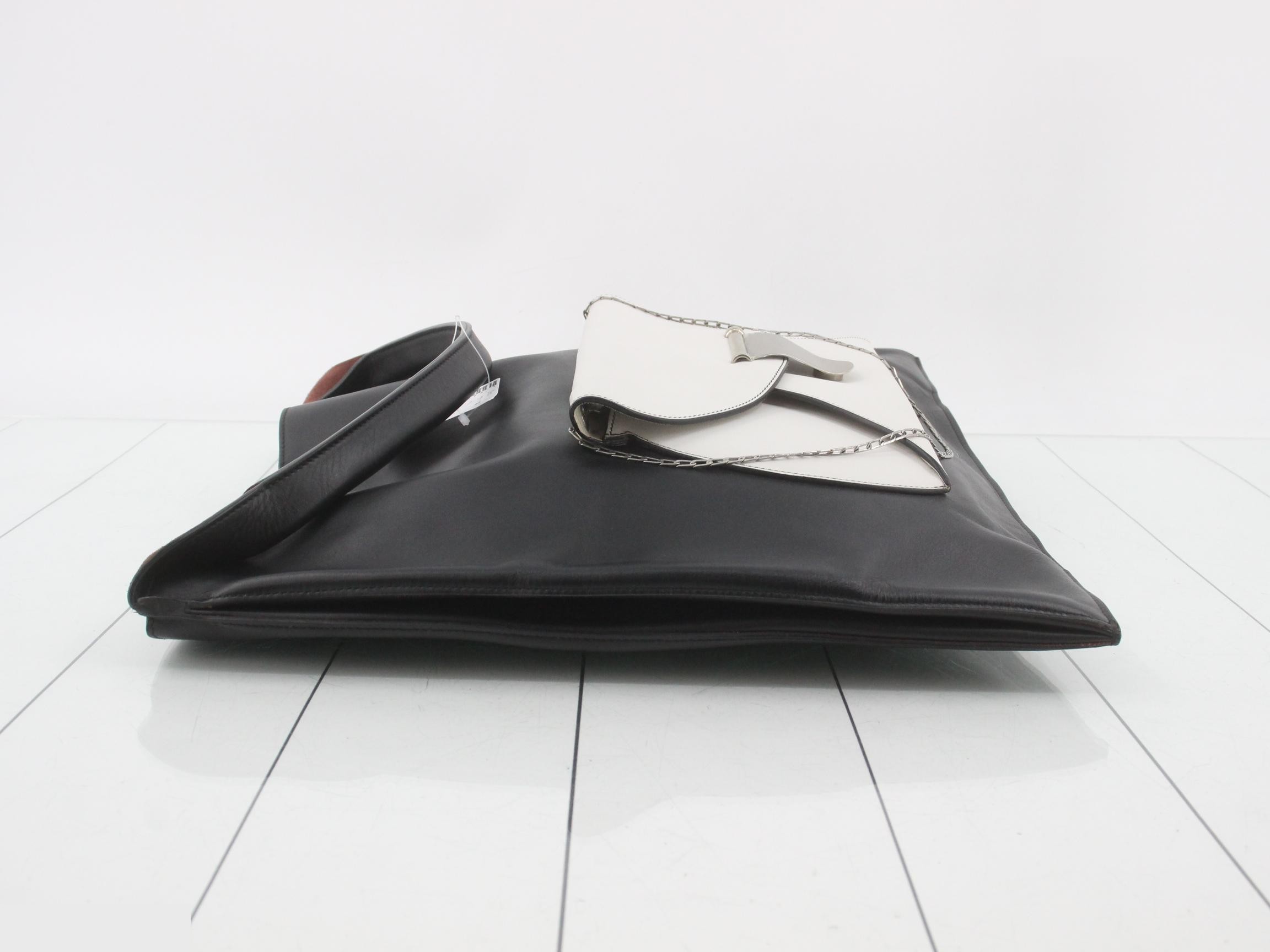 leather tote bag — view 4
