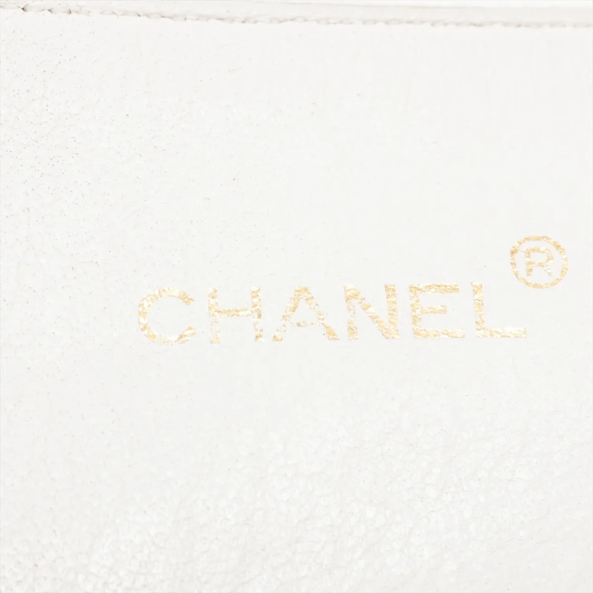 Coco Mark Belt, Size 70, Fabric x GP, Beige x Gold. Shows signs of wear: — view 5