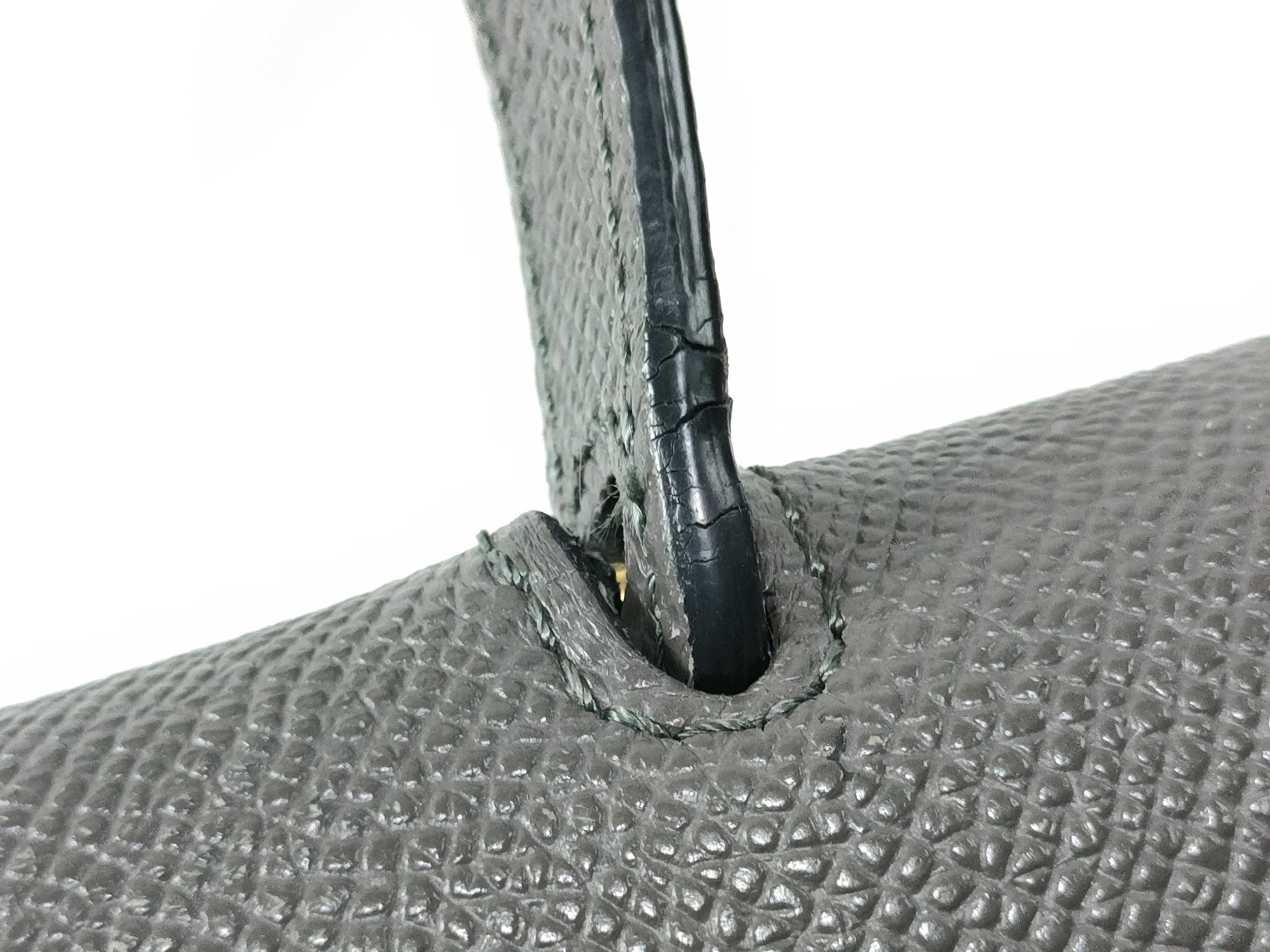 Belt Bag Nano Leather 2-Way Handbag, Gray — view 10