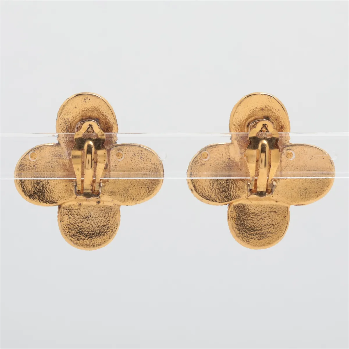 Coco Mark 97A Earrings (Pair) GP x Colored Stone Gold — view 2