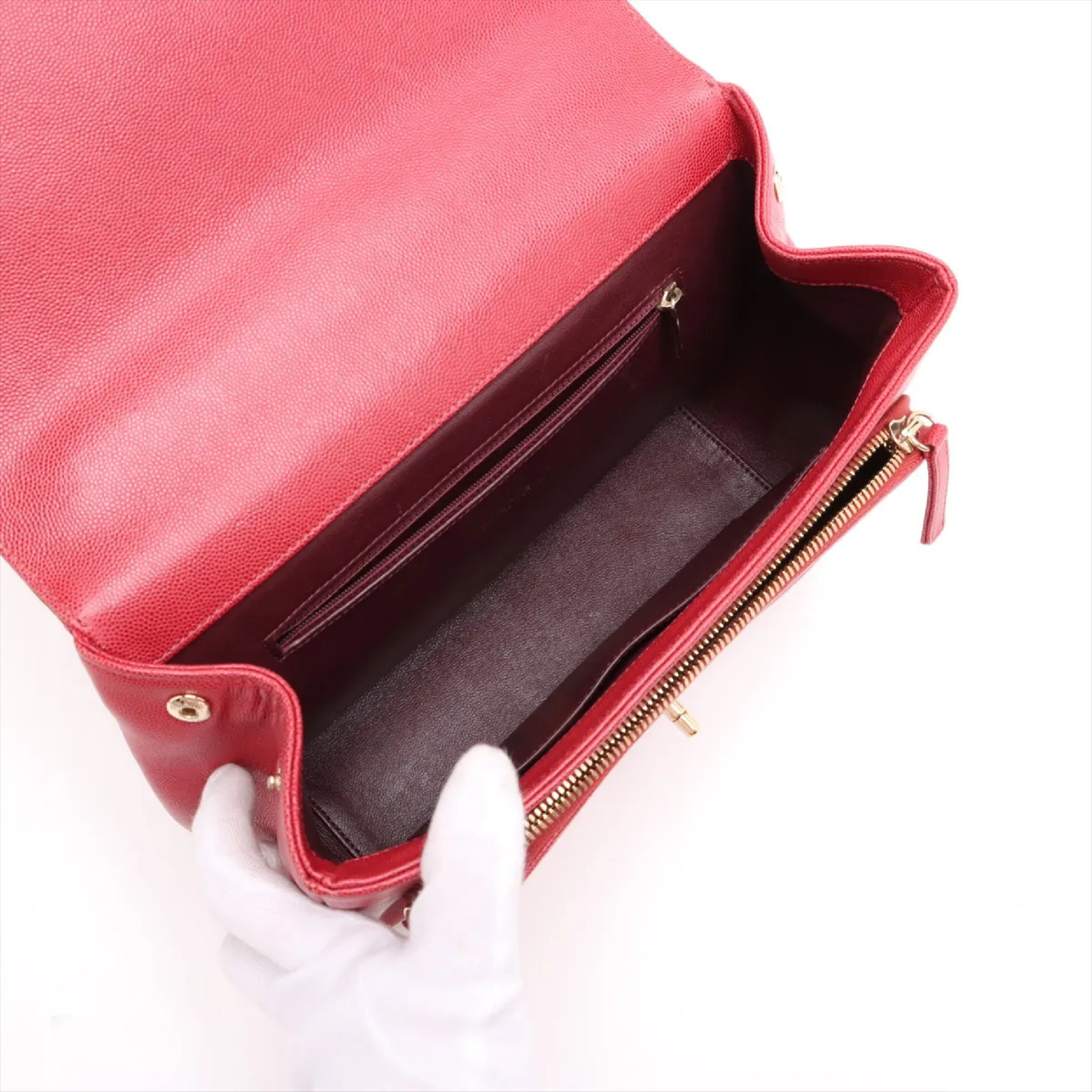 Business Affinity Medium Caviar Skin Shoulder Bag (Serial No. 23) — view 7