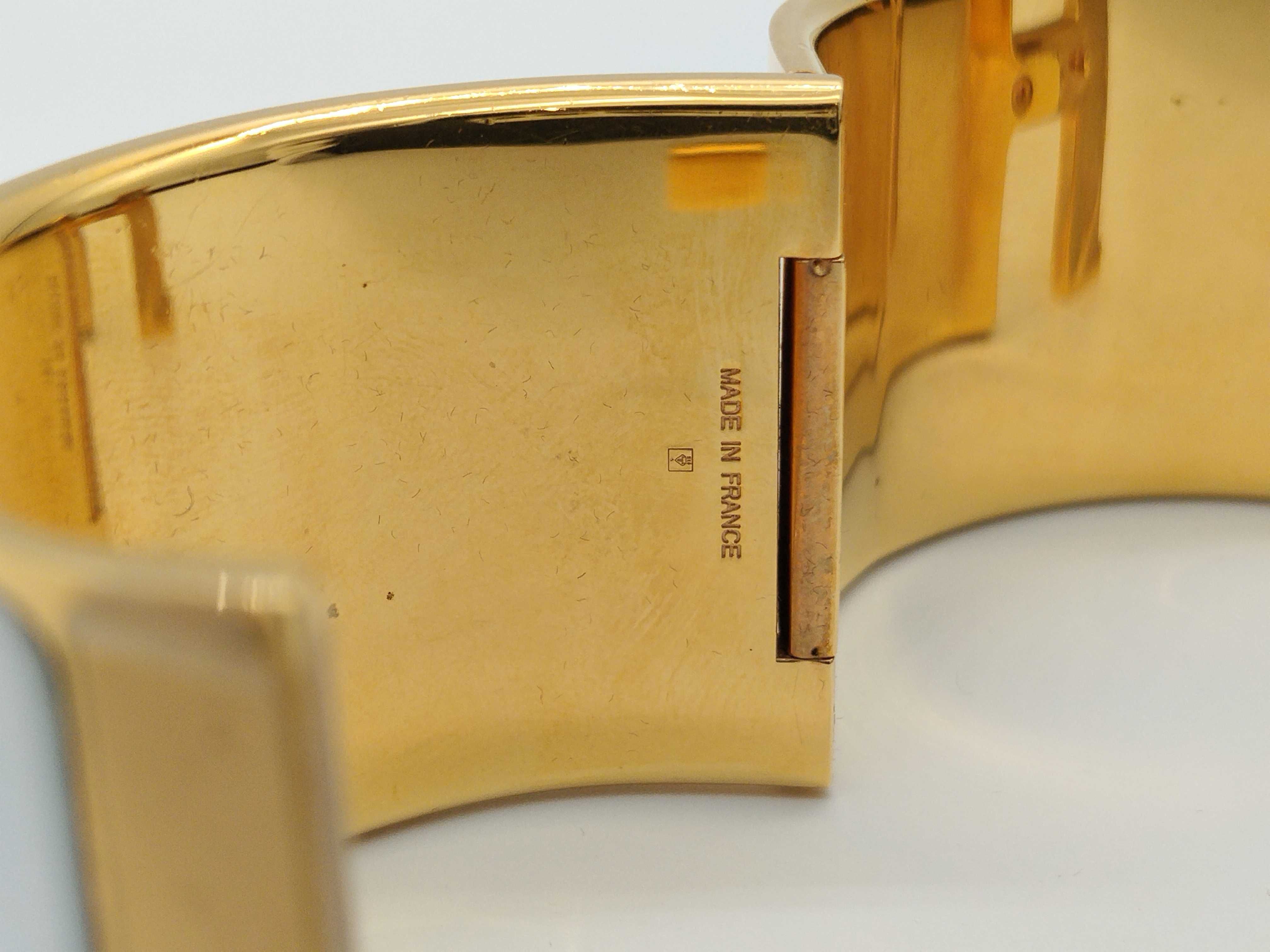 Hermès Clic Clac Gold Bracelet Bracelet/Bangle — view 9