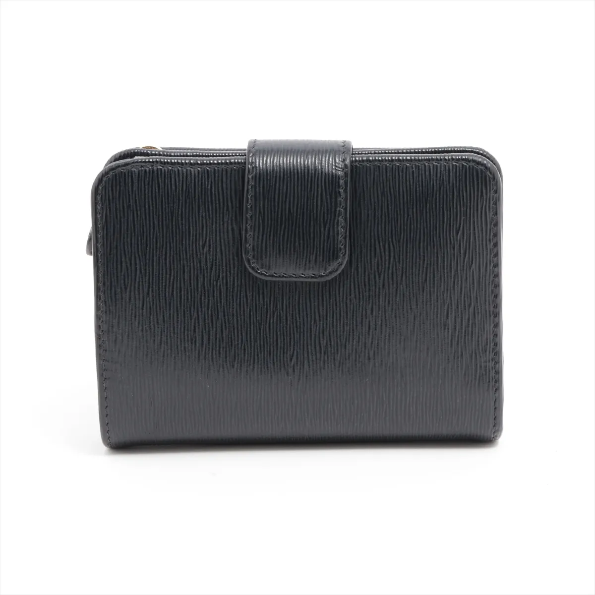 Vitello Move 1ML018 Leather Compact Wallet Black — view 2