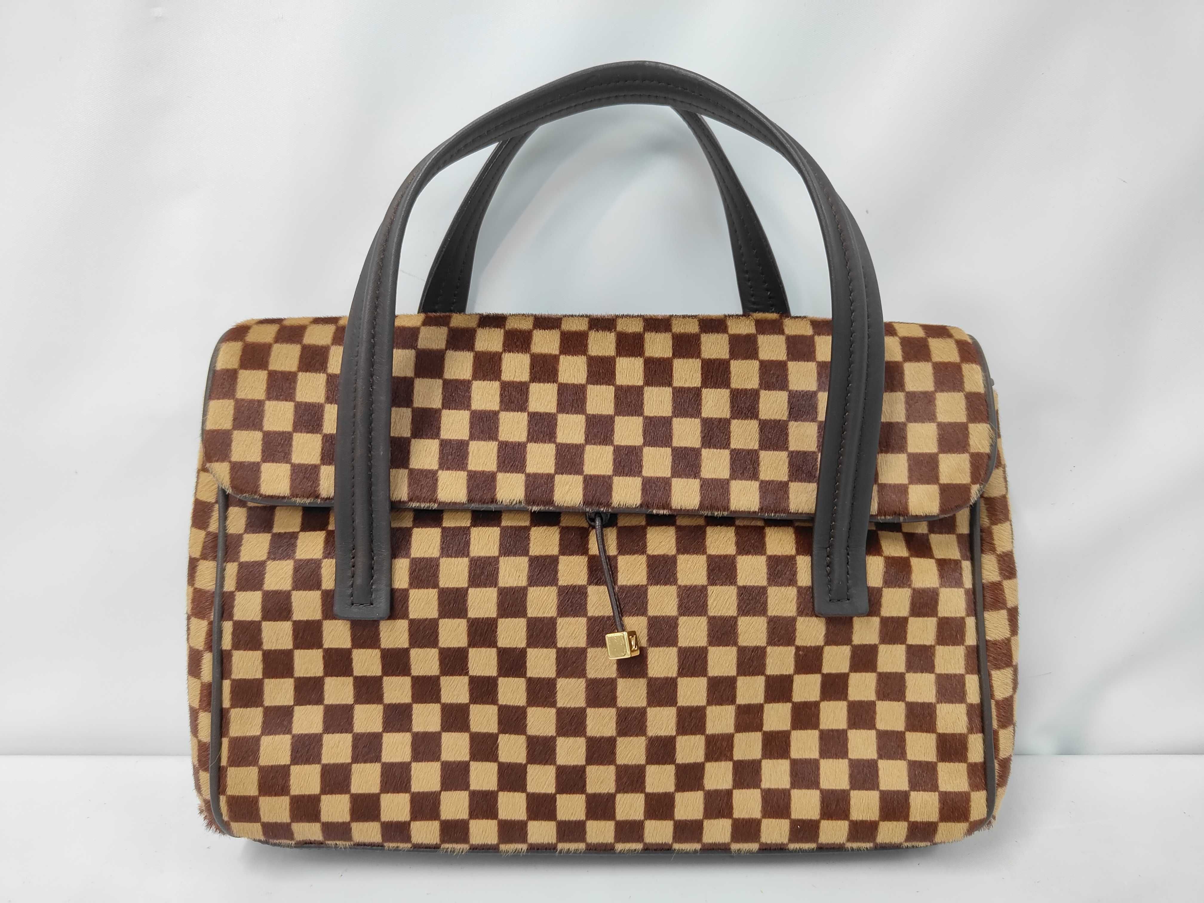 Damier Sauvage Lion Handbag