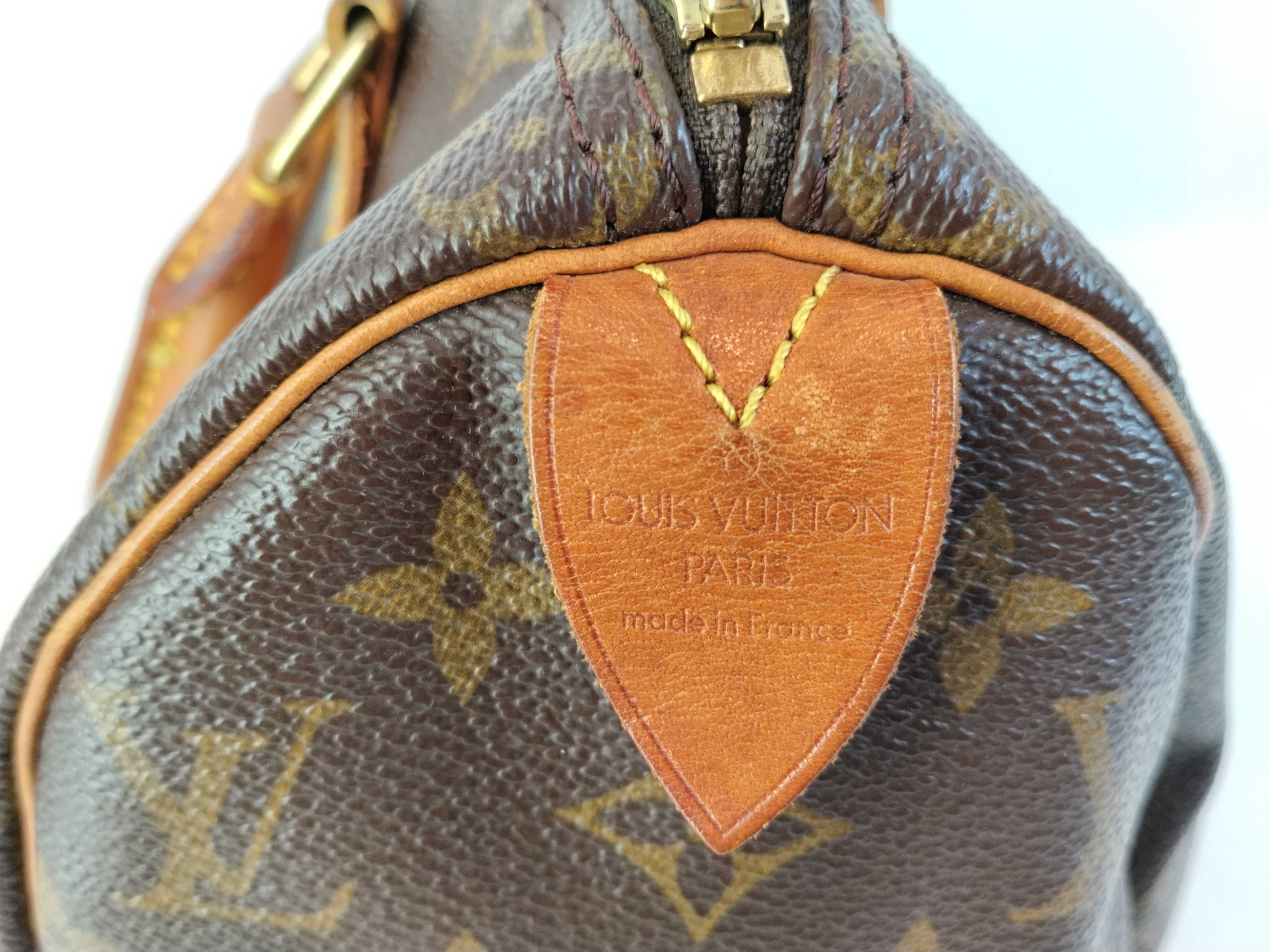 Monogram Speedy 25 M41528 SP0945 Brown Boston Bag with Padlock — view 12