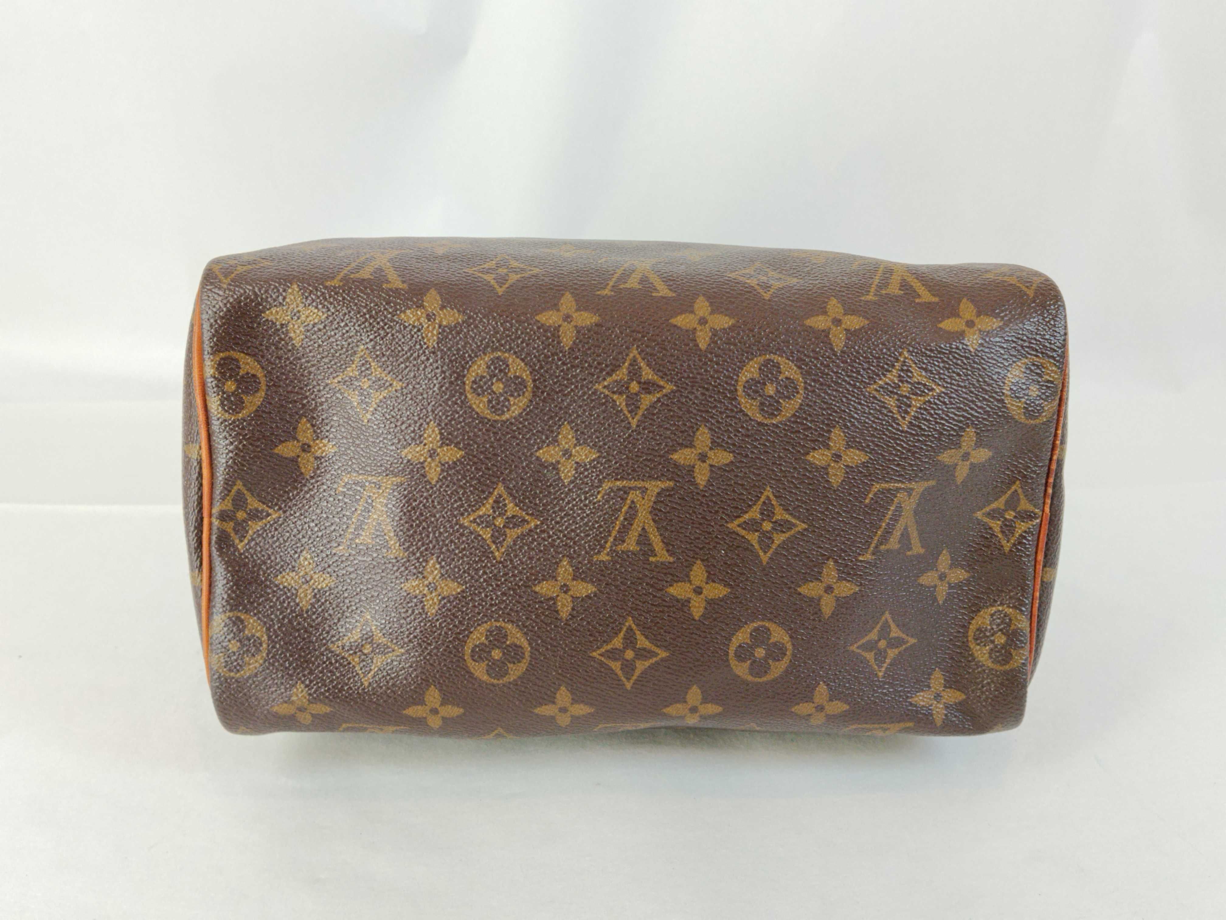 Monogram Speedy 25 M41528 SP0945 Brown Boston Bag with Padlock — view 8